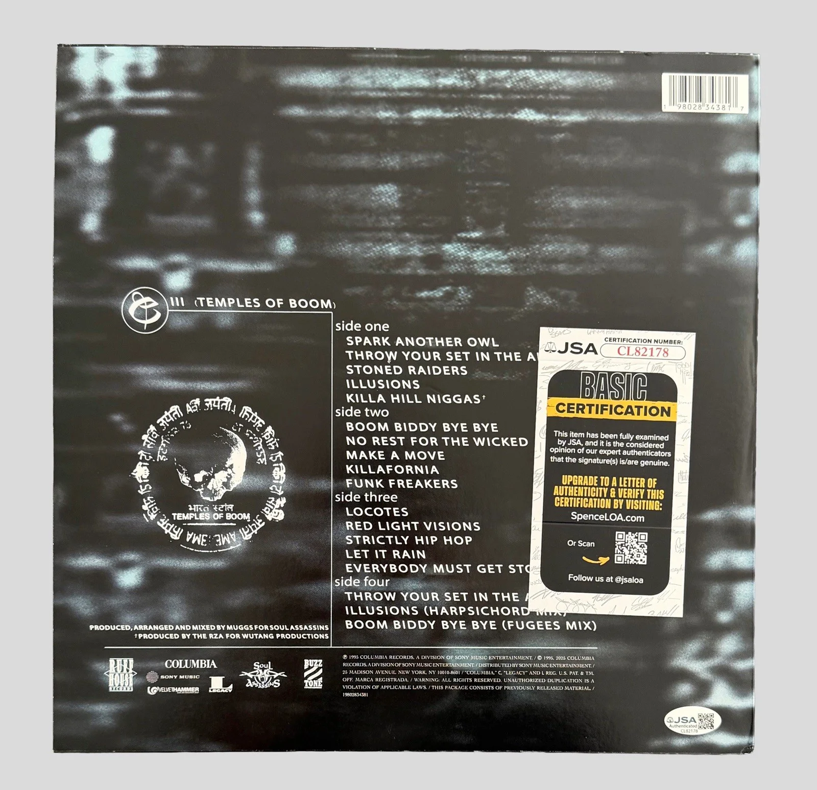 CYPRESS HILL SIGNED TEMPLES OF BOOM VINYL B-REAL + SENDOG + BOBO w/JSA COA!, изображение 2