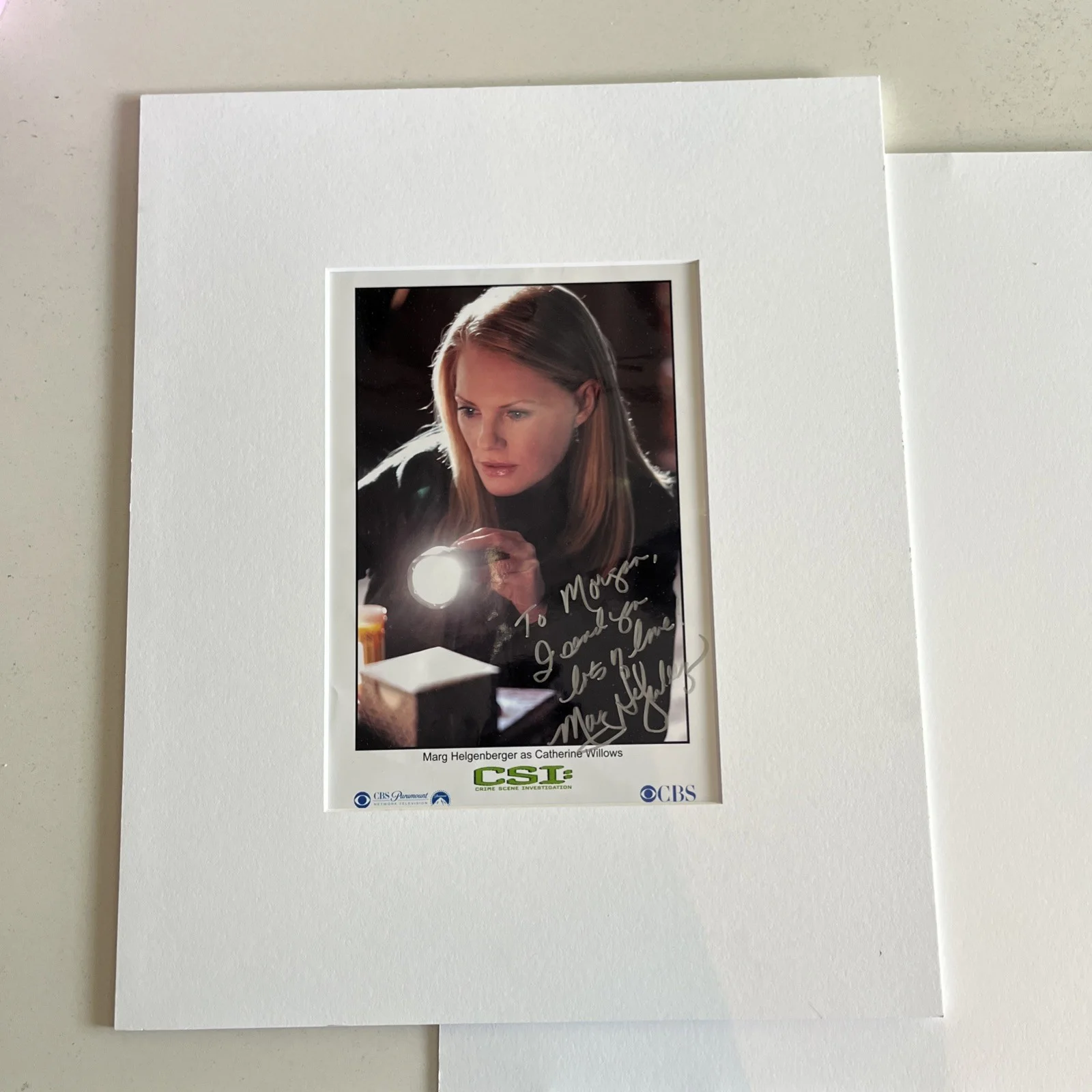 Marg Helgenberger ORIGINAL AUTOGRAPHED HAND SIGNED 8x10 Personalized Photo, изображение 2