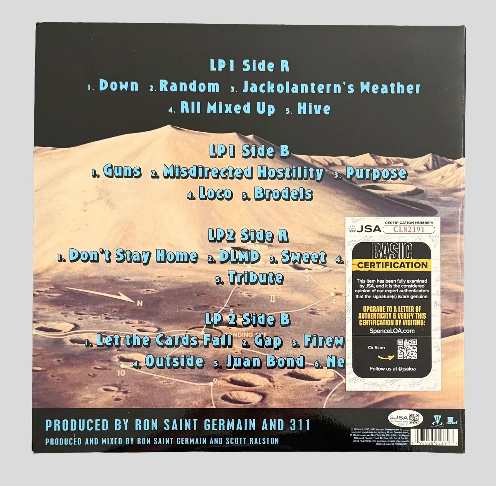 311 BAND SIGNED 30TH ANNIVERSARY VINYL P-NUT + CHAD + NICK HEXUM w/JSA COA!, image 2