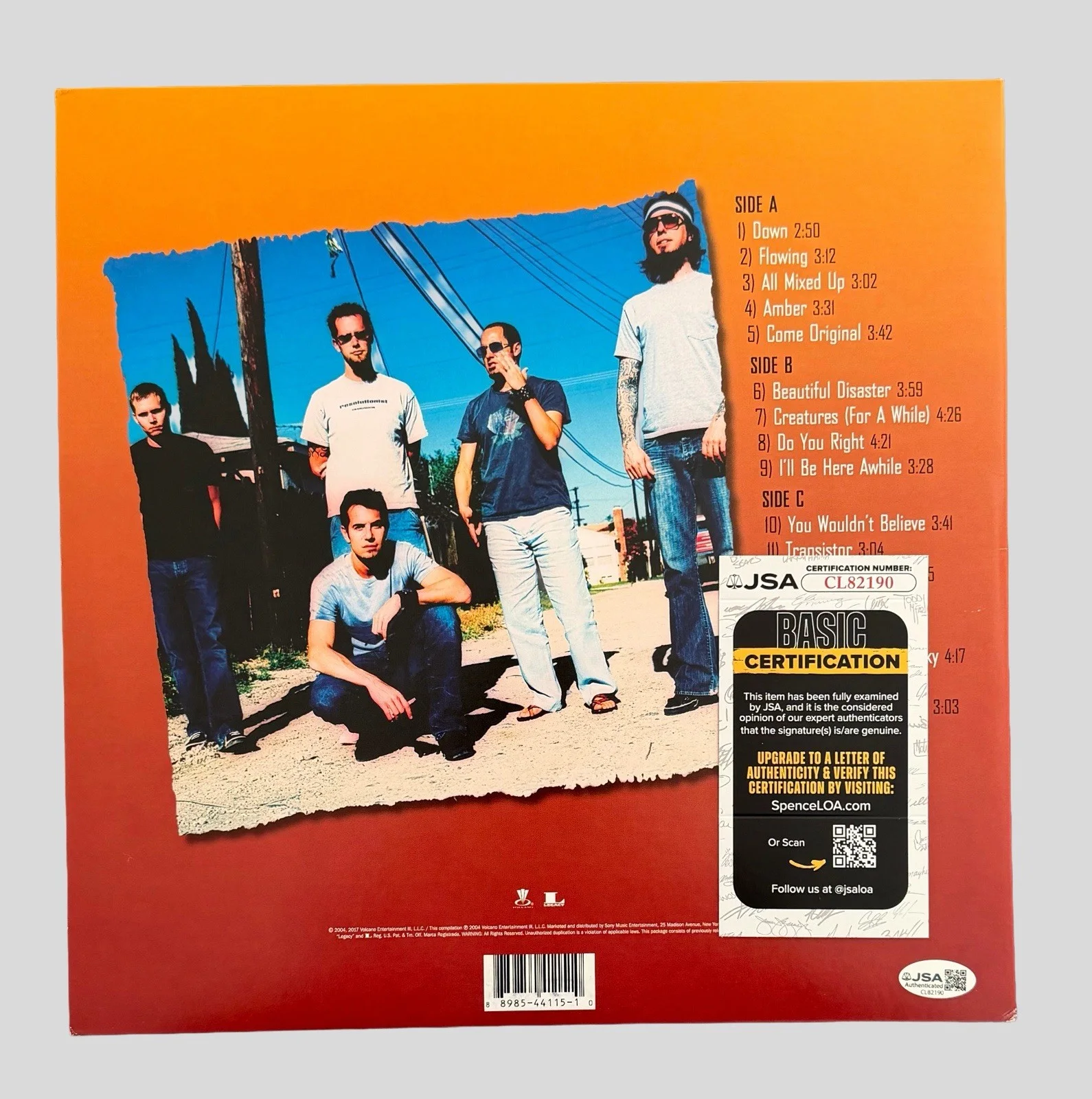 311 BAND SIGNED GREATEST HITS VINYL RECORD P-NUT + CHAD + NICK HEXUM w/JSA COA!, изображение 2