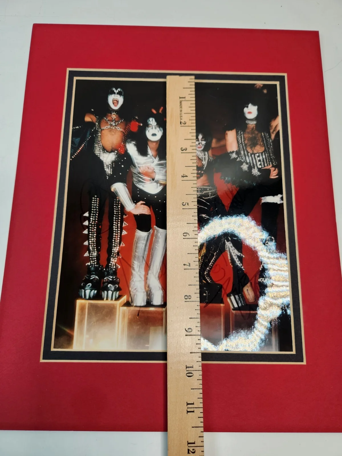 KISS Signed Band Portrait Photograph All Four Member Signatures W/ COA, изображение 5