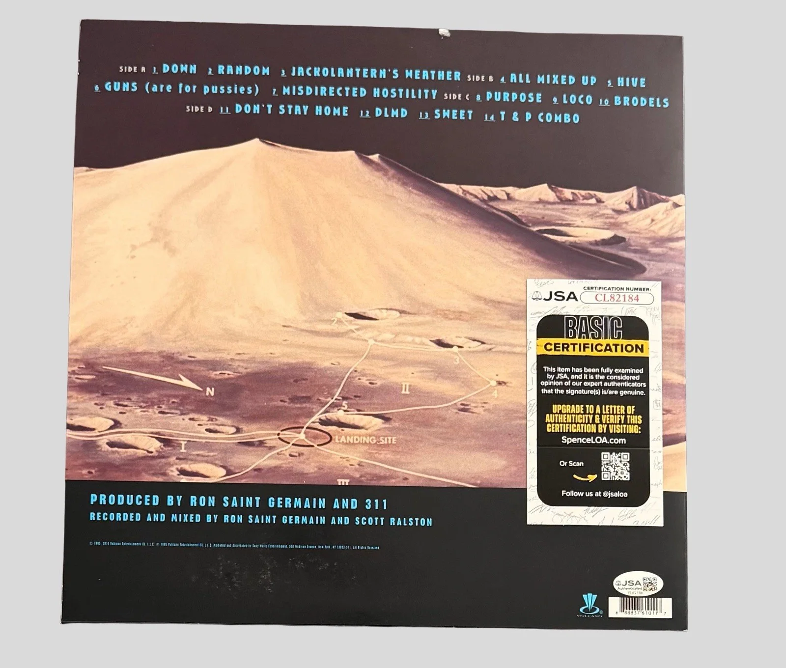 311 BAND SIGNED VINYL LP RECORD P-NUT + CHAD SEXTON + NICK HEXUM w/JSA COA!, image 3
