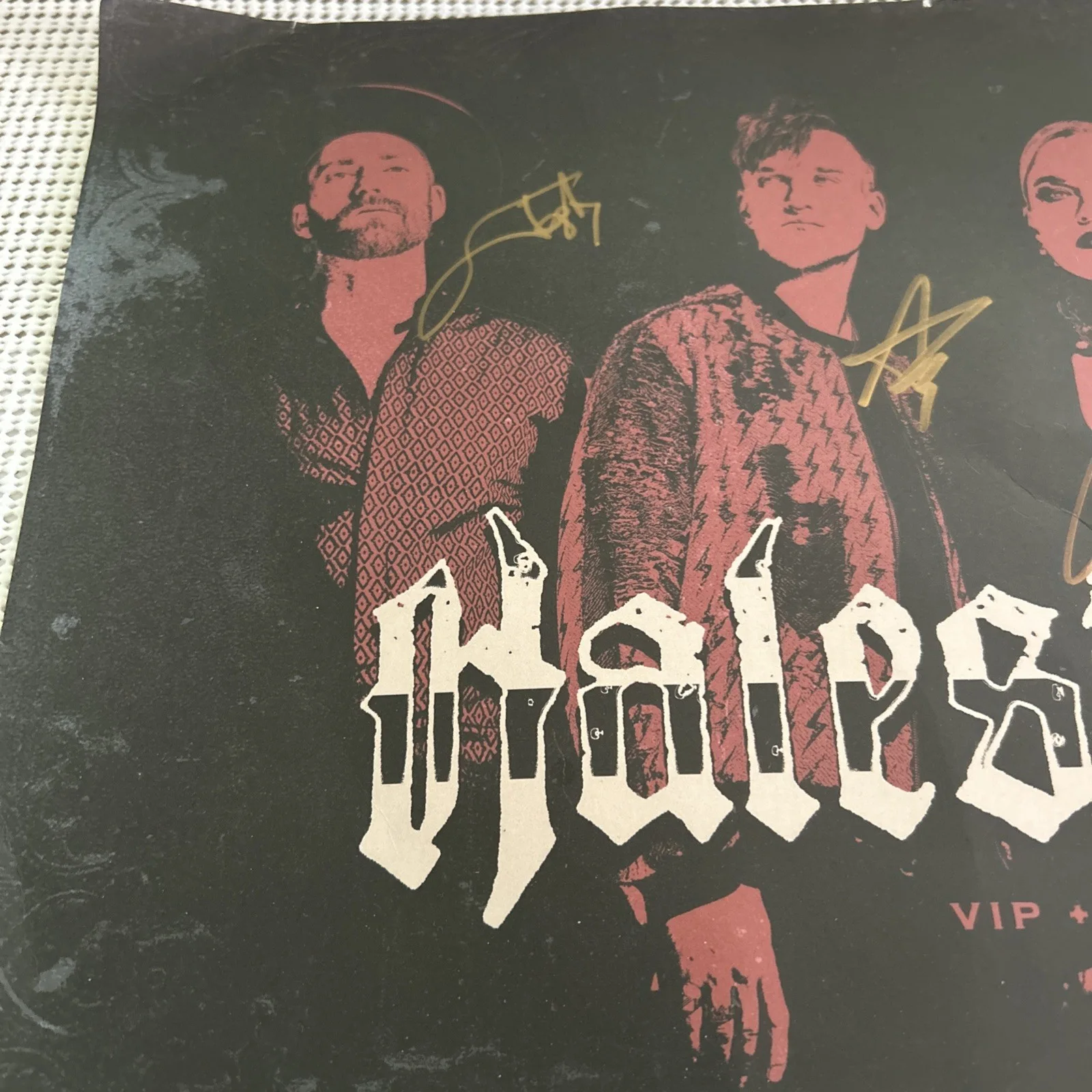 Halestorm Band signed Vip 2024 Band Poster 17” X11” Autographs From The Band, изображение 2