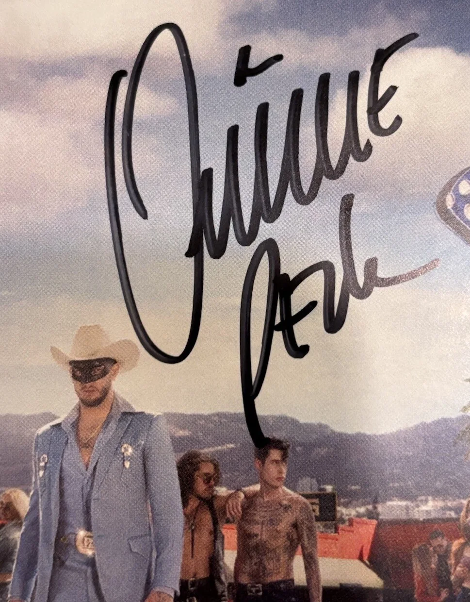 ORVILLE PECK STAMPEDE AUTOGRAPHED SIGNED ART CARD NEW CD JACKET JSA COA CA44088, image 3