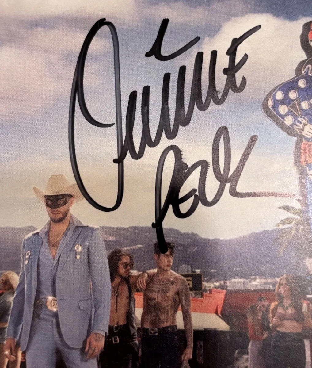 ORVILLE PECK STAMPEDE AUTOGRAPHED SIGNED ART CARD NEW CD JACKET JSA COA CA44078, image 3