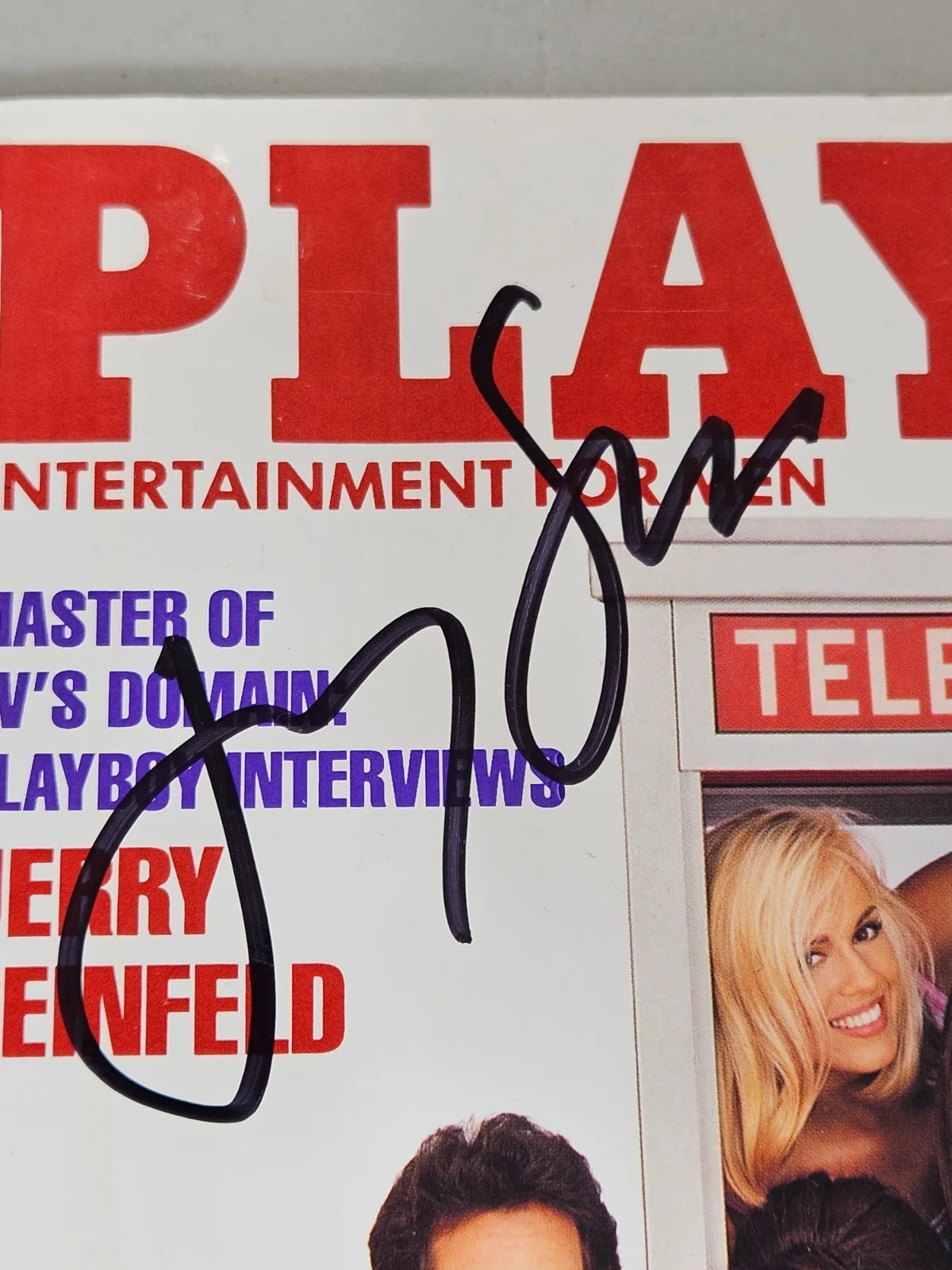 October 1993 JERRY SEINFELD ECHO COA PLAYBOY Full Mag Signed Auto In-Person, изображение 2
