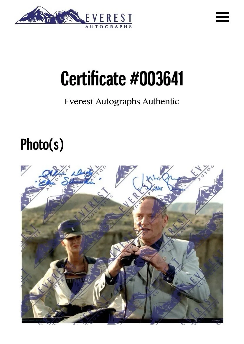 Alison Doody, Julian Glover — Alison Doody & Julian Glover Signed/Inscribed 11x14 Indiana Jones Photo(1) - BAS, изображение 3