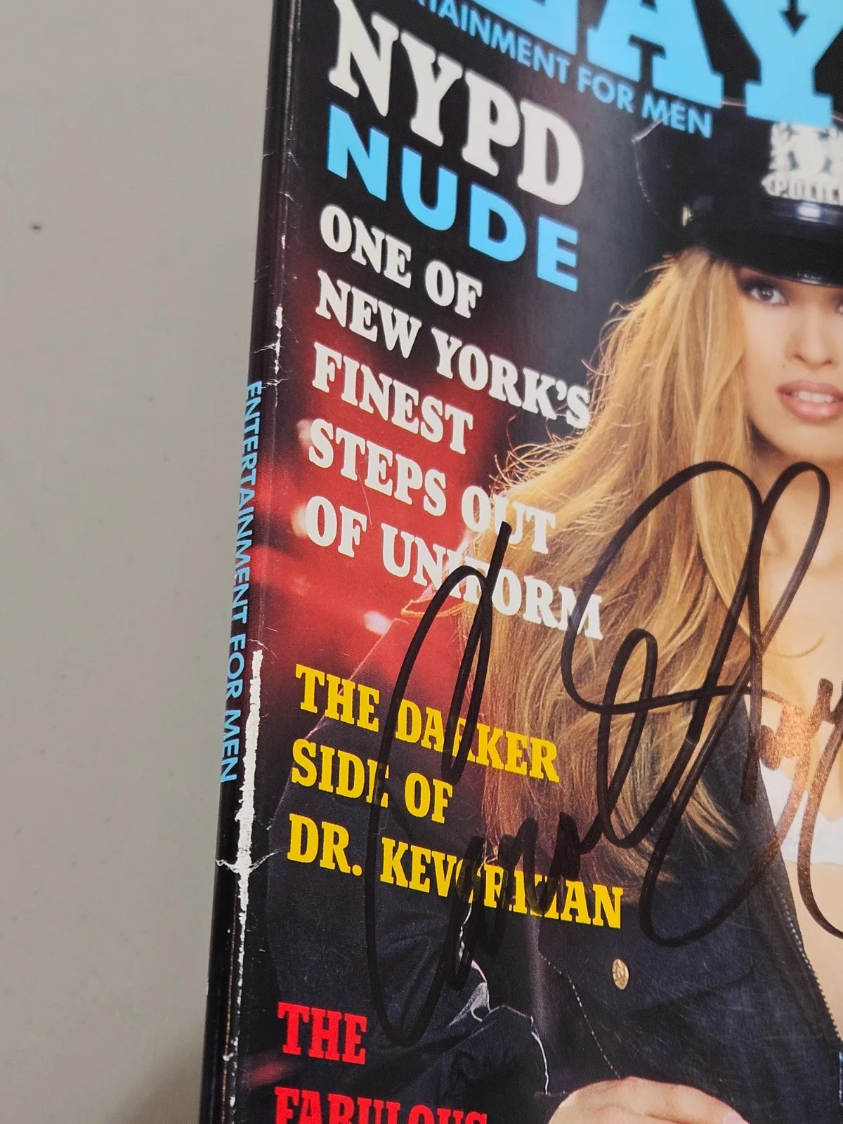 August 1994 CAROL SHAYA COA PLAYBOY Full Mag Signed Auto In-Person, image 2