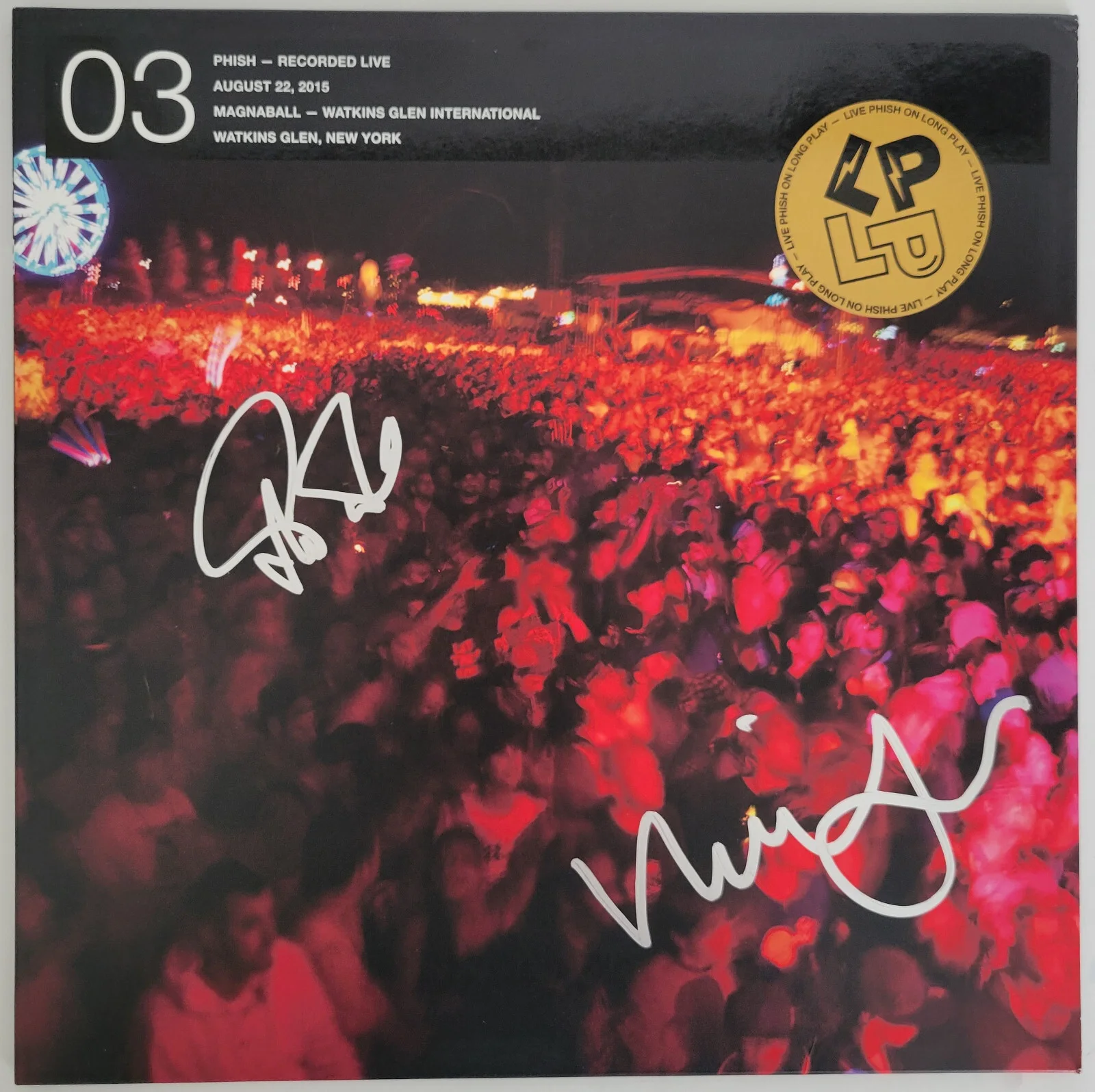 Trey Anastasio Mike Gordon signed Phish 03 Recorded live album vinyl COA proof, изображение 3