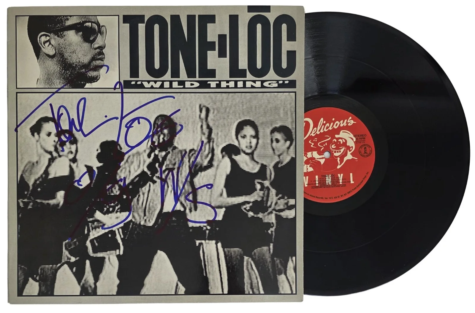 Tone Loc Signed Wild Thing Album COA Exact Proof Autographed Vinyl Record, изображение 2