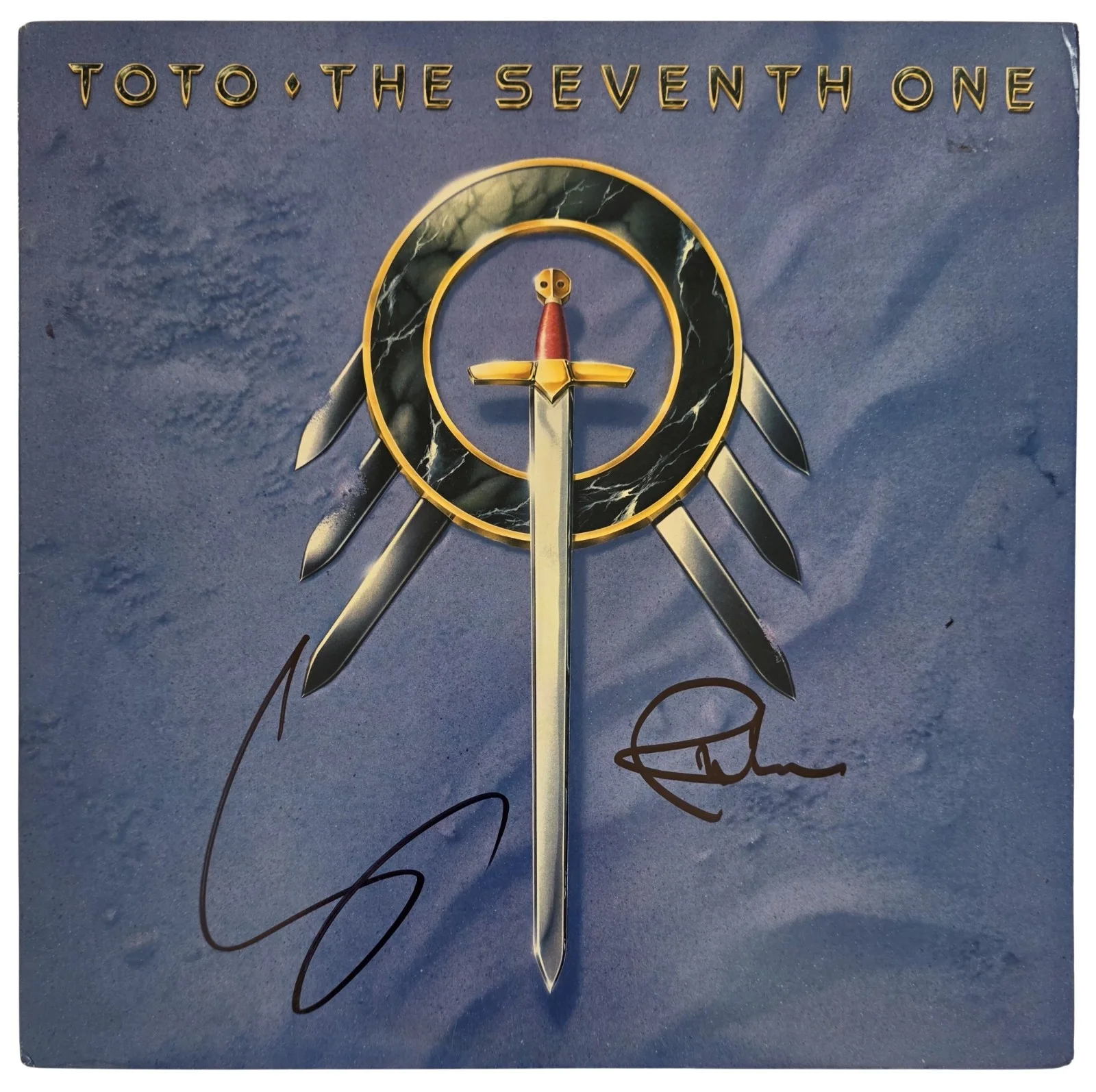 Toto Signed The Seventh One Album COA Exact Proof Autographed Vinyl Record, image 3