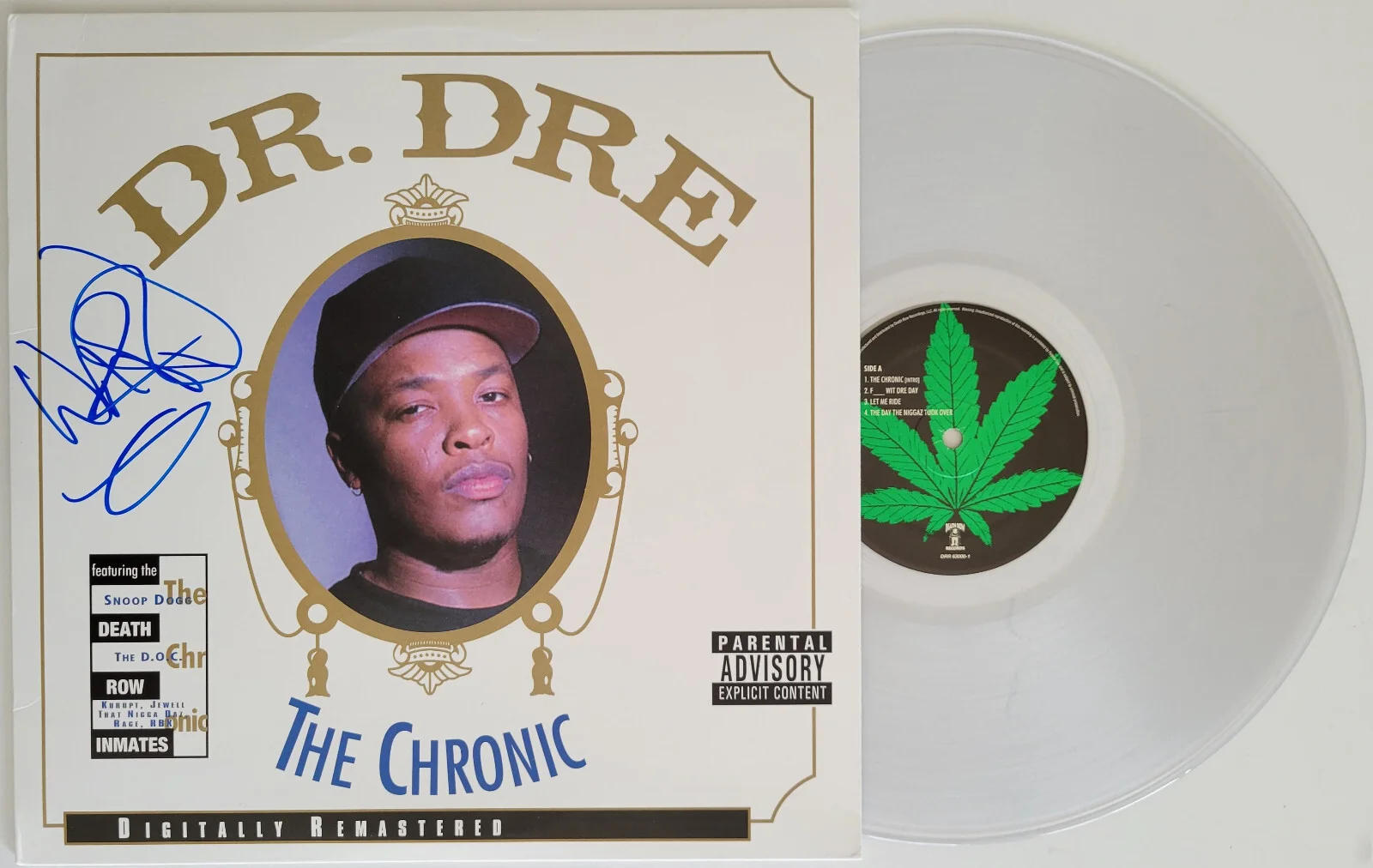 Warren G signed The Chronic album COA autographed vinyl exact proof Rare, image 2