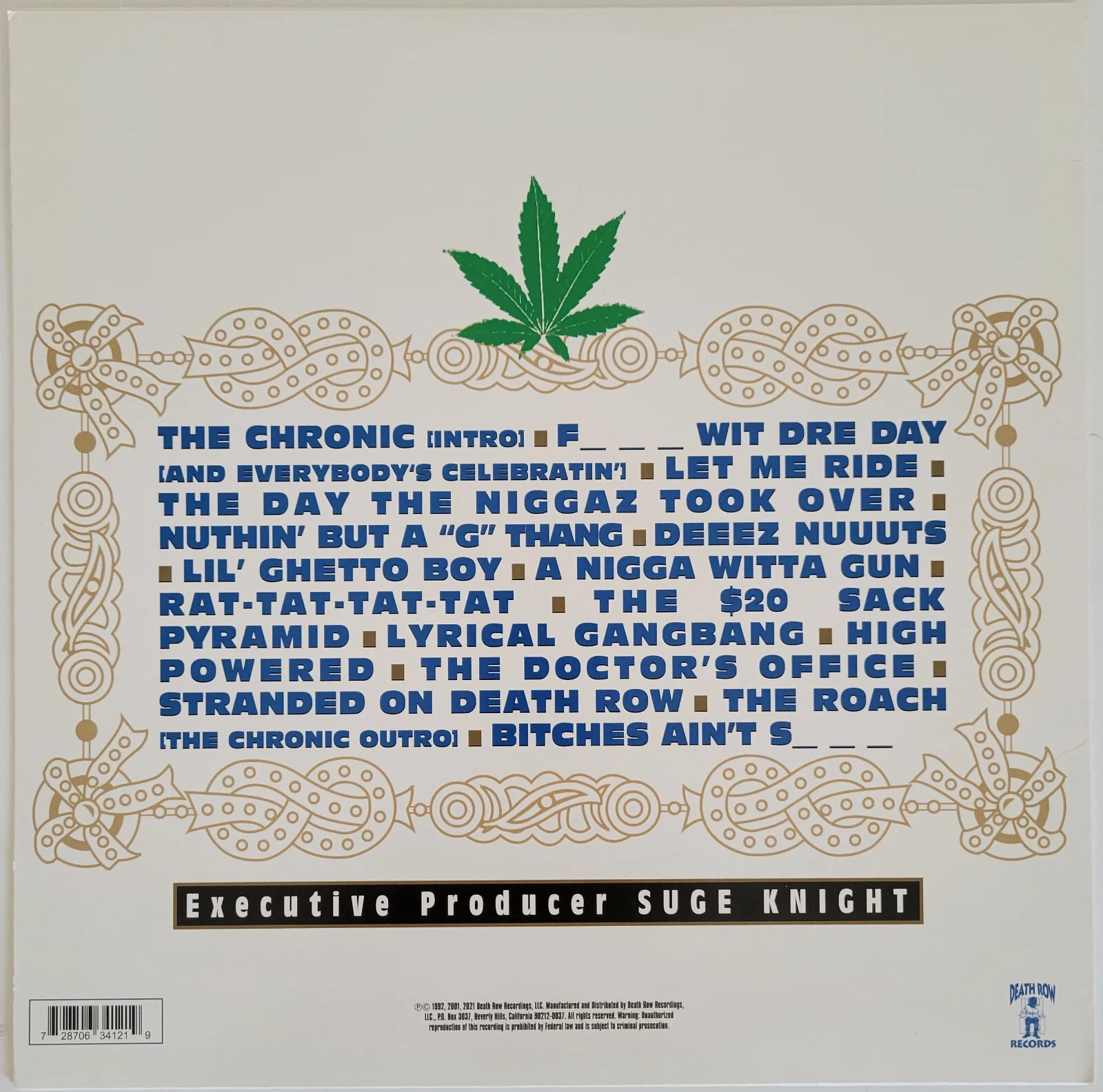 Warren G signed The Chronic album COA autographed vinyl exact proof Rare, image 4