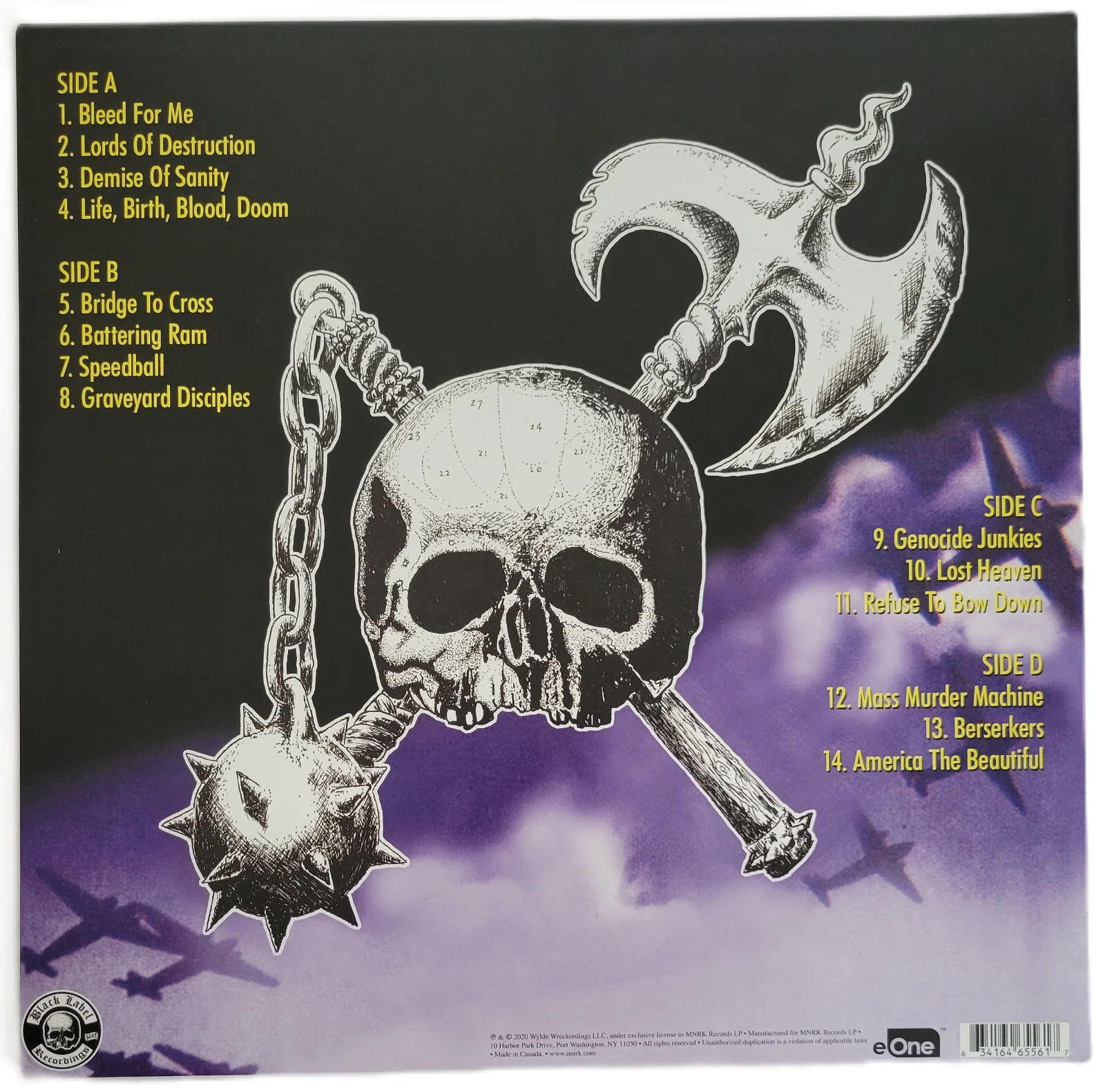 Zakk Wylde Signed 1919 Eternal Album COA Exact Proof Autographed Vinyl Record, изображение 4