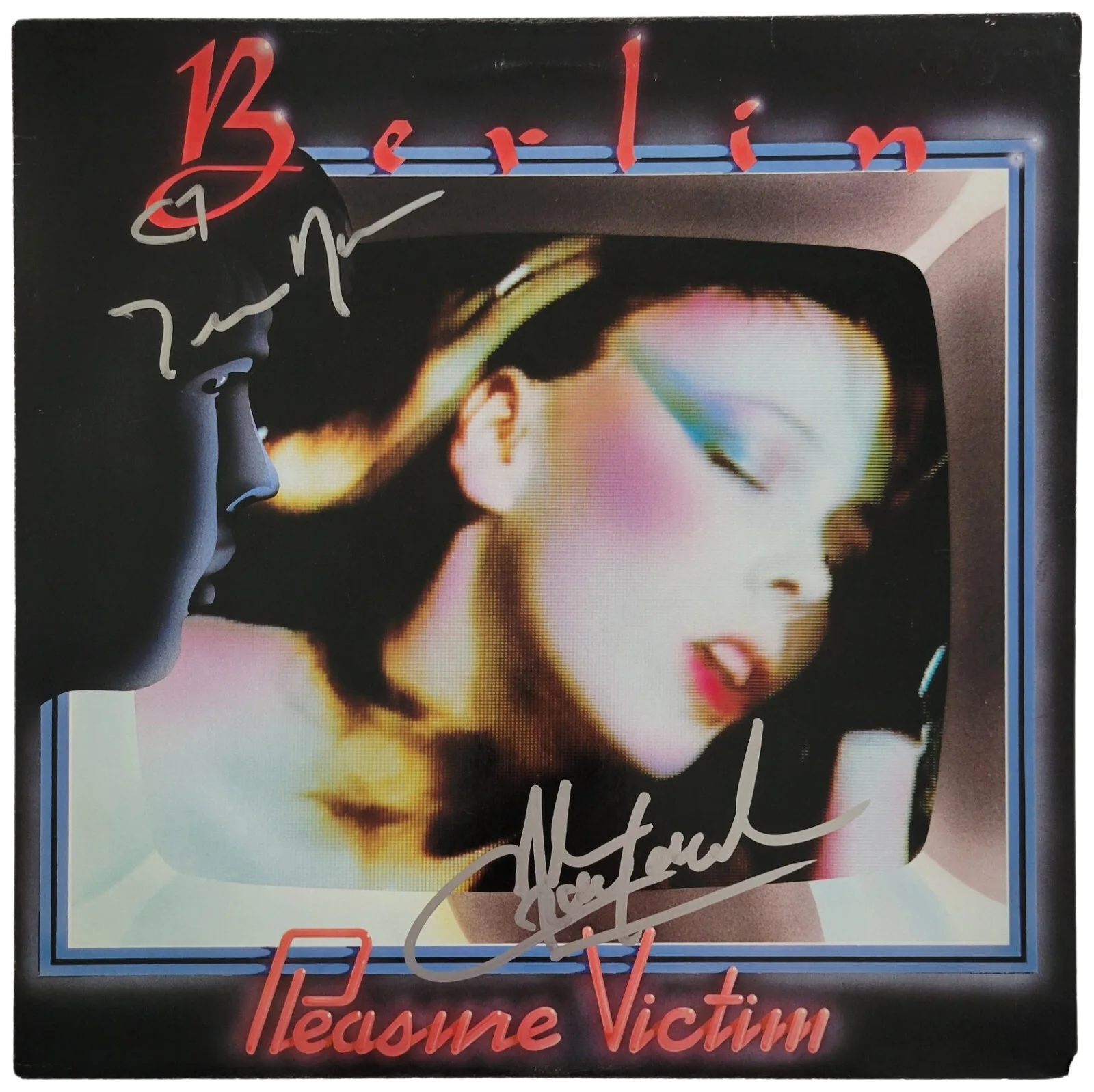 Terri Nunn signed Berlin Pleasure Victim Album Vinyl Record COA Proof Autograph, изображение 5