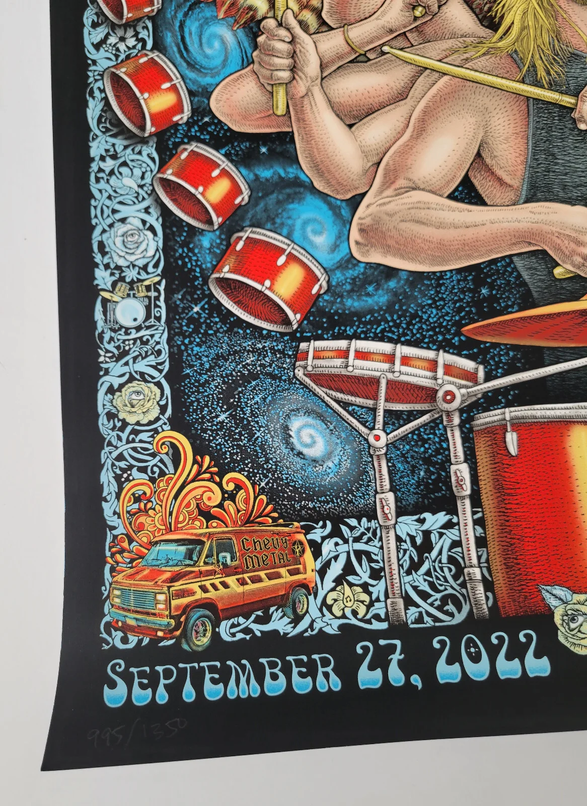 Emek Golan — Taylor Hawkins Los Angeles Forum Tribute Concert Poster #995/1350 Foo Fighters, изображение 4