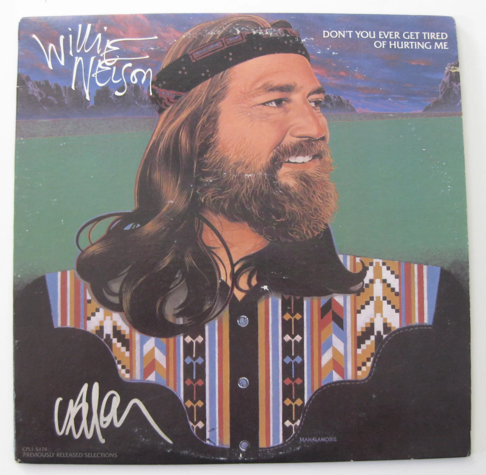 Willie Nelson autographed album vinyl record COA with exact Proof Beckett BAS, изображение 2