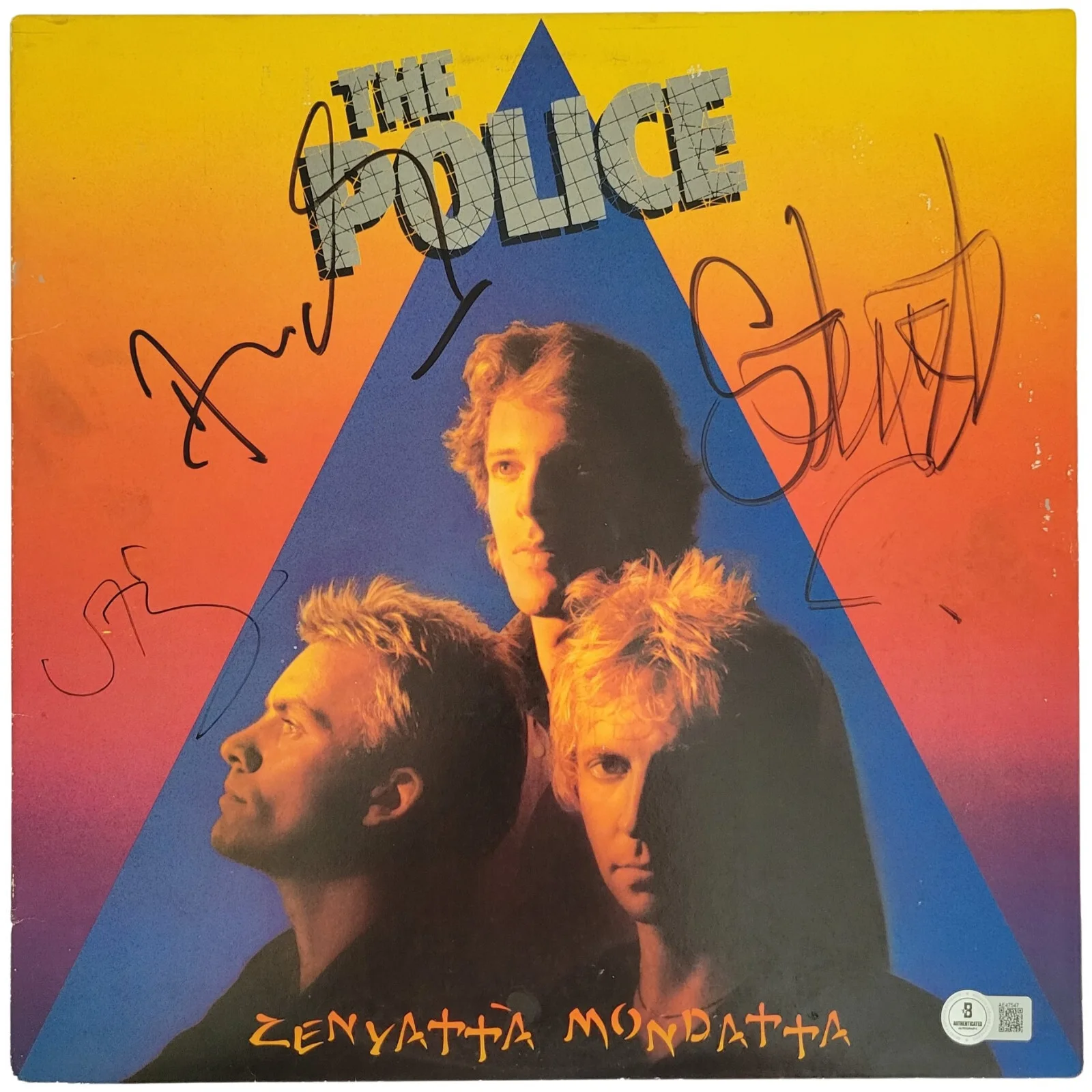 The Police Signed Zenyatta Mondatta Album Beckett COA Autographed Vinyl Record, изображение 4