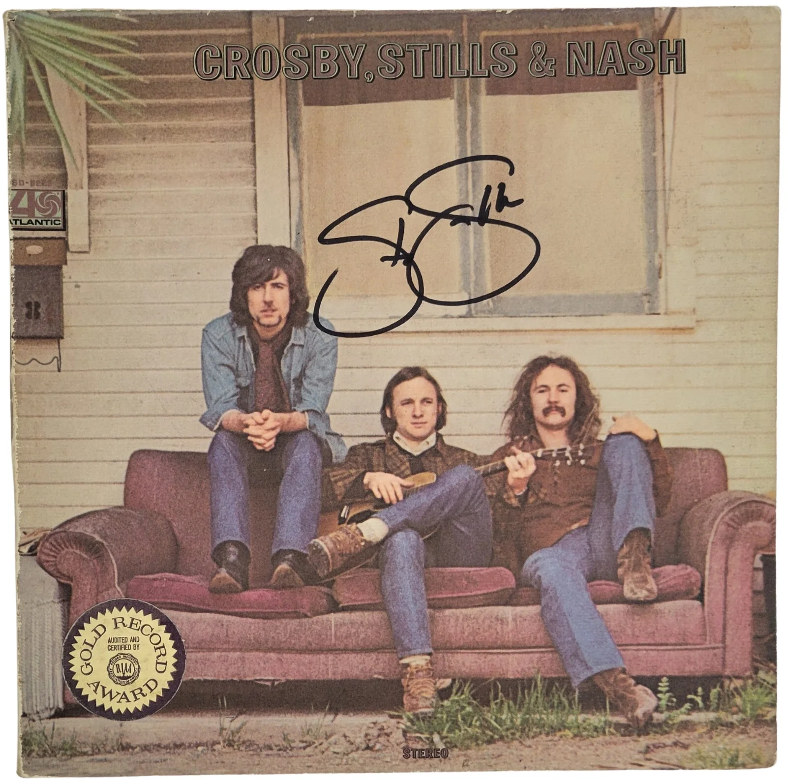 Stephen Stills Signed Crosby Stills & Nash Album COA Proof Autographed Vinyl, image 3