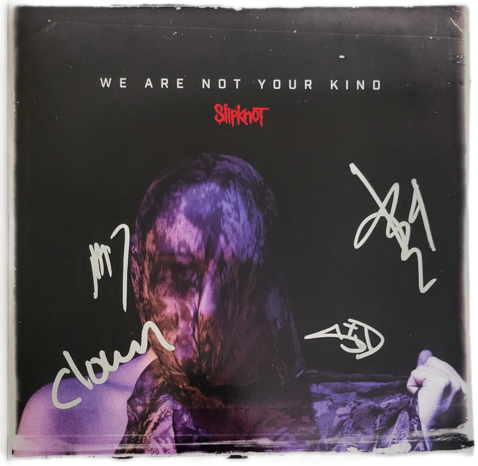 Slipknot Metal Band Signed We Are Not Yor Kind Album COA Proof Auto Vinyl Record, изображение 3