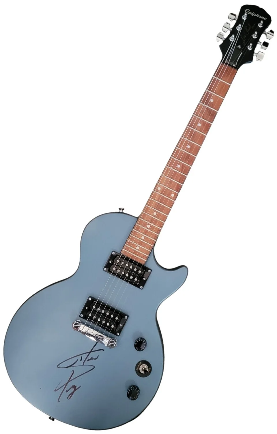 Steve Perry Journey Signed Epiphone Les Paul Guitar COA Exact Proof Autographed, image 3