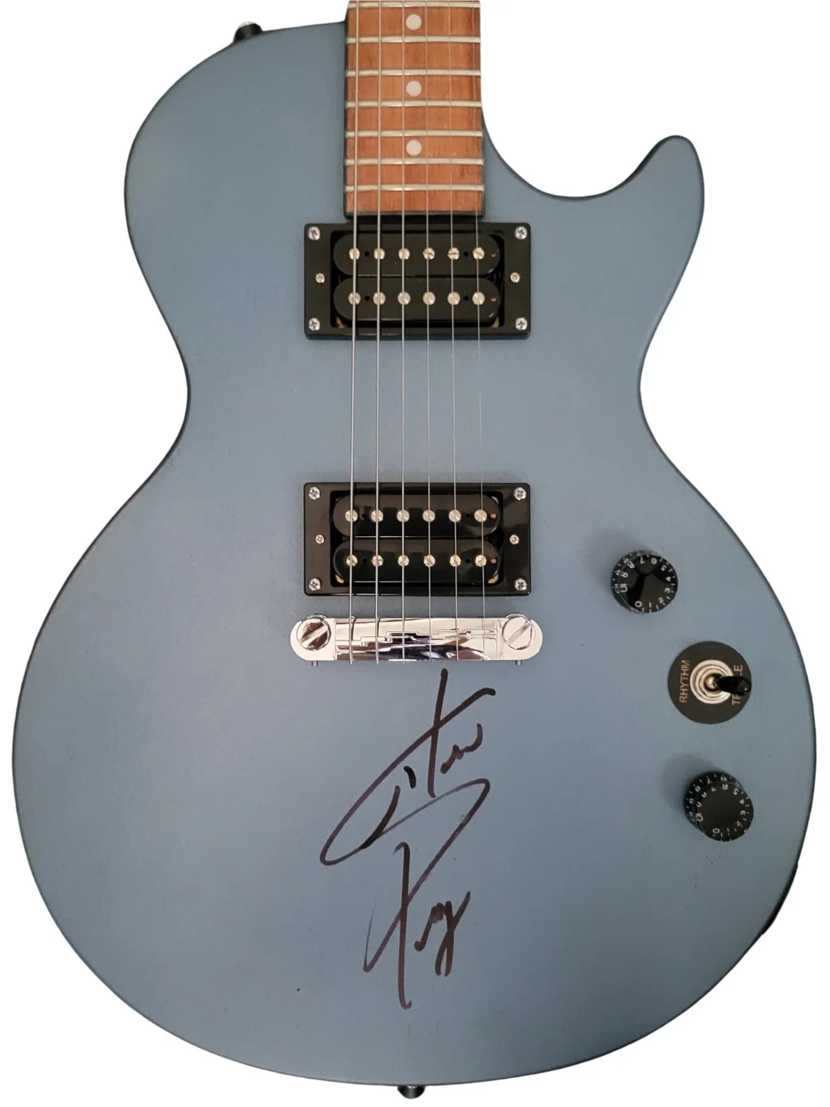 Steve Perry Journey Signed Epiphone Les Paul Guitar COA Exact Proof Autographed, image 4