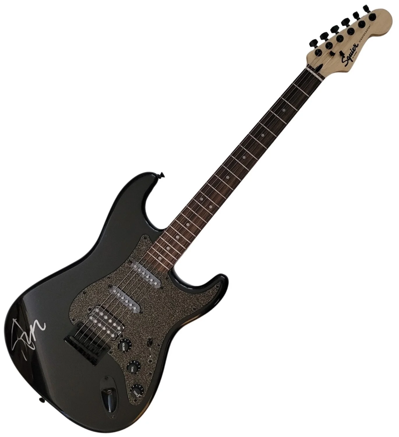 Steve Stevens signed Fender Squier electric guitar COA with exact Proof Idol, image 3