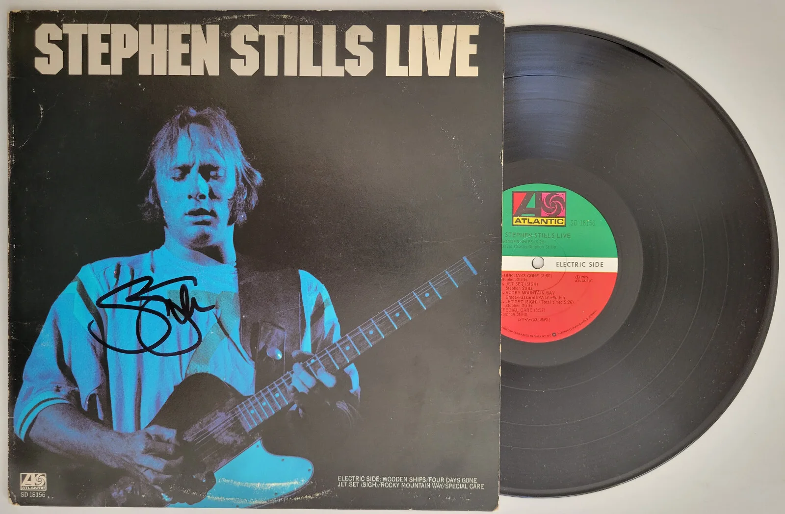 Stephen Stills signed Live album vinyl record COA exact proof autographed, image 2