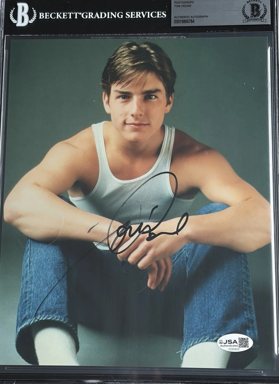 Tom Cruise — Tom Cruise Signed 8X10 Photo BAS Beckett Encapsulated Autograph JSA COA, изображение 4