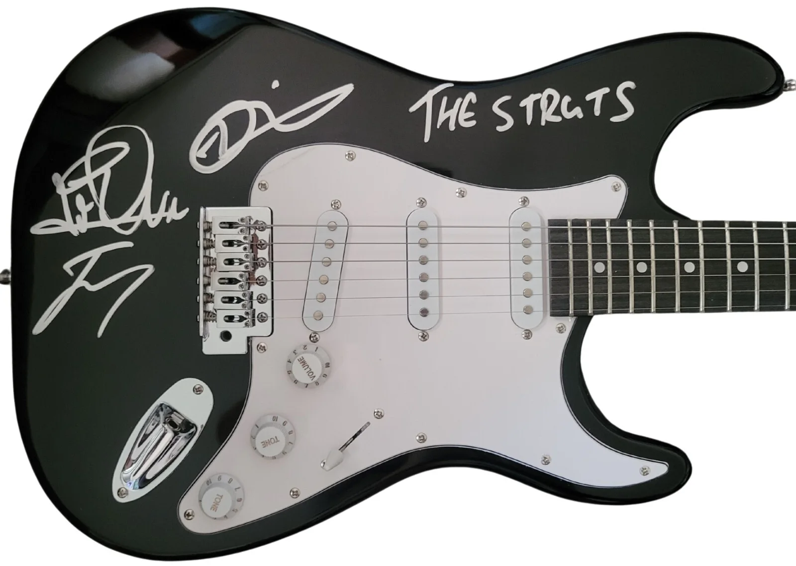 The Struts Band Signed Guitar COA Proof Autographed Spiller,Elliottt,Davies, image 3