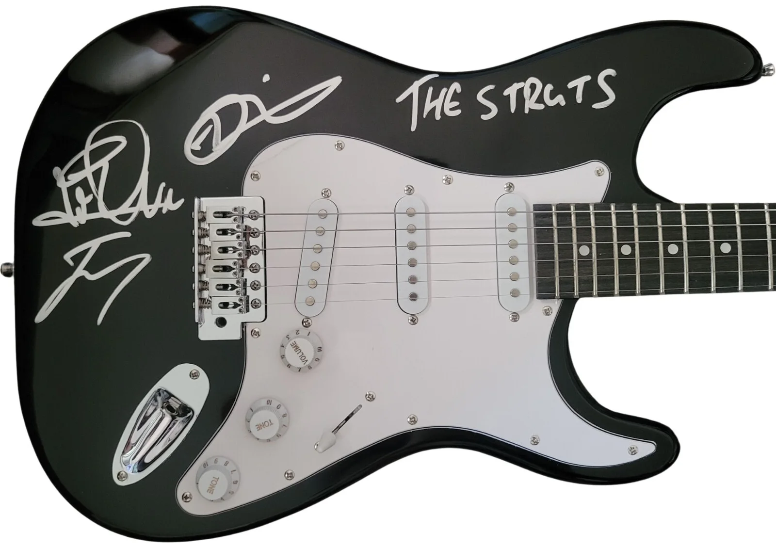 The Struts Band Signed Guitar COA Proof Autographed Spiller,Elliottt,Davies, image 5