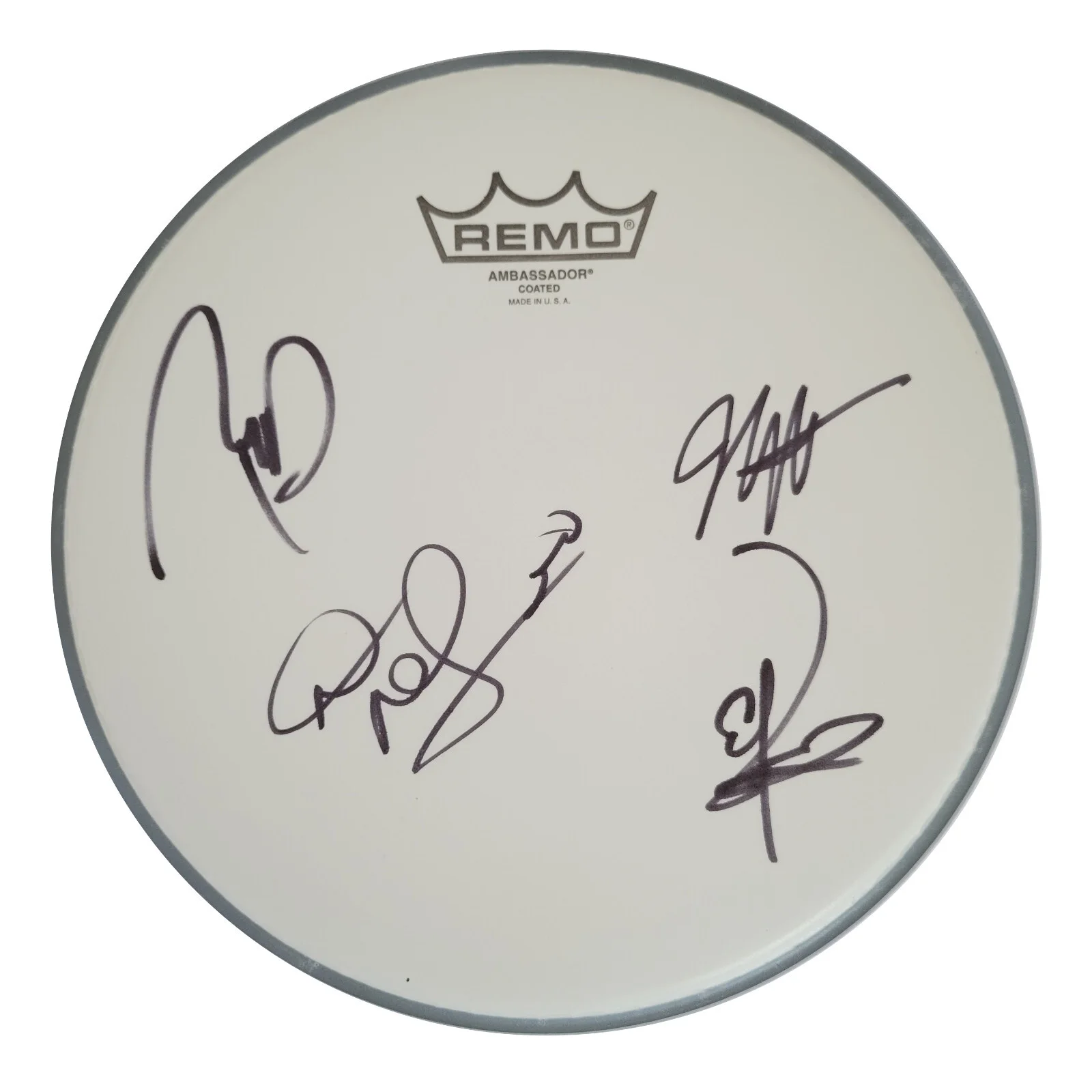 Stone Temple Pilots Band Signed Drumhead DeLeo Kretz Gutt COA Proof Autographed, изображение 2