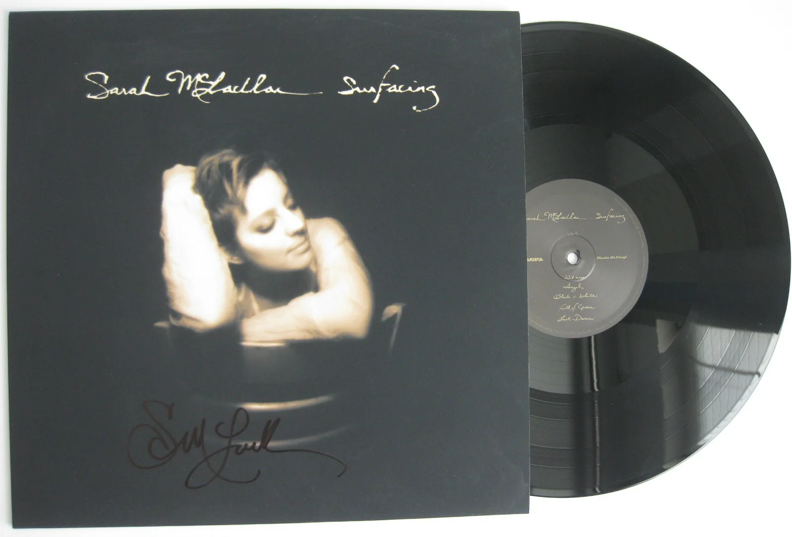Sarah McLachlan signed autographed Surfacing album vinyl record proof Beckett, изображение 3