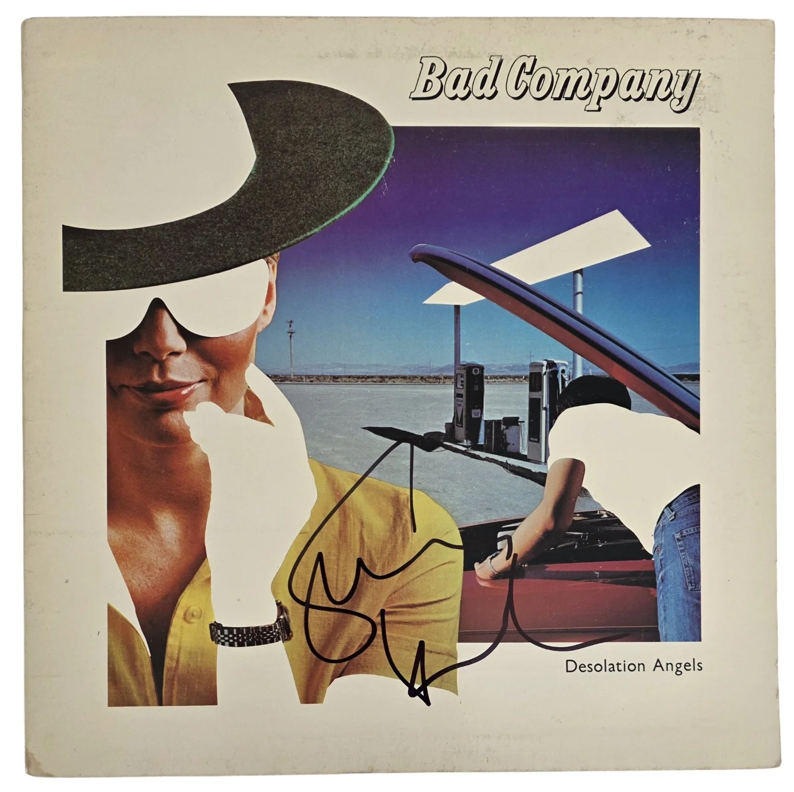 Simon Kirke Signed Bad Company Desolation Angels Album COA Proof Autograph Vinyl, изображение 4