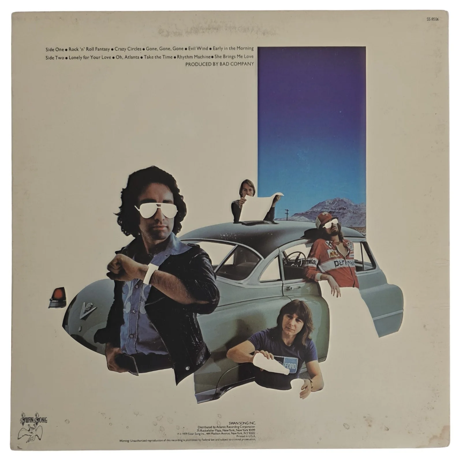 Simon Kirke Signed Bad Company Desolation Angels Album COA Proof Autograph Vinyl, изображение 5