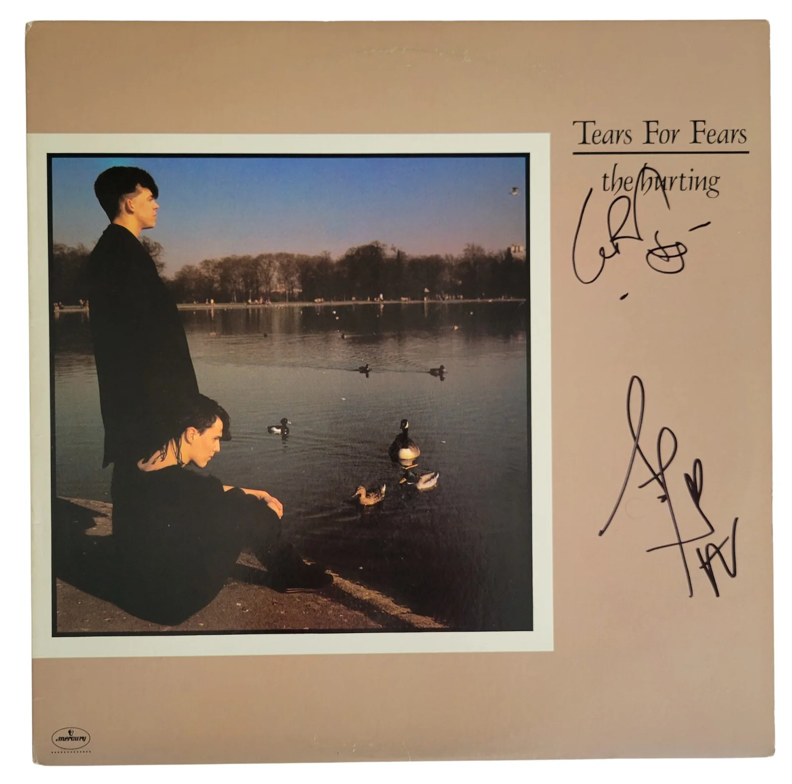 Smith & Orzabal signed Tears for Fears The Hurting album COA proof vinyl record., изображение 2