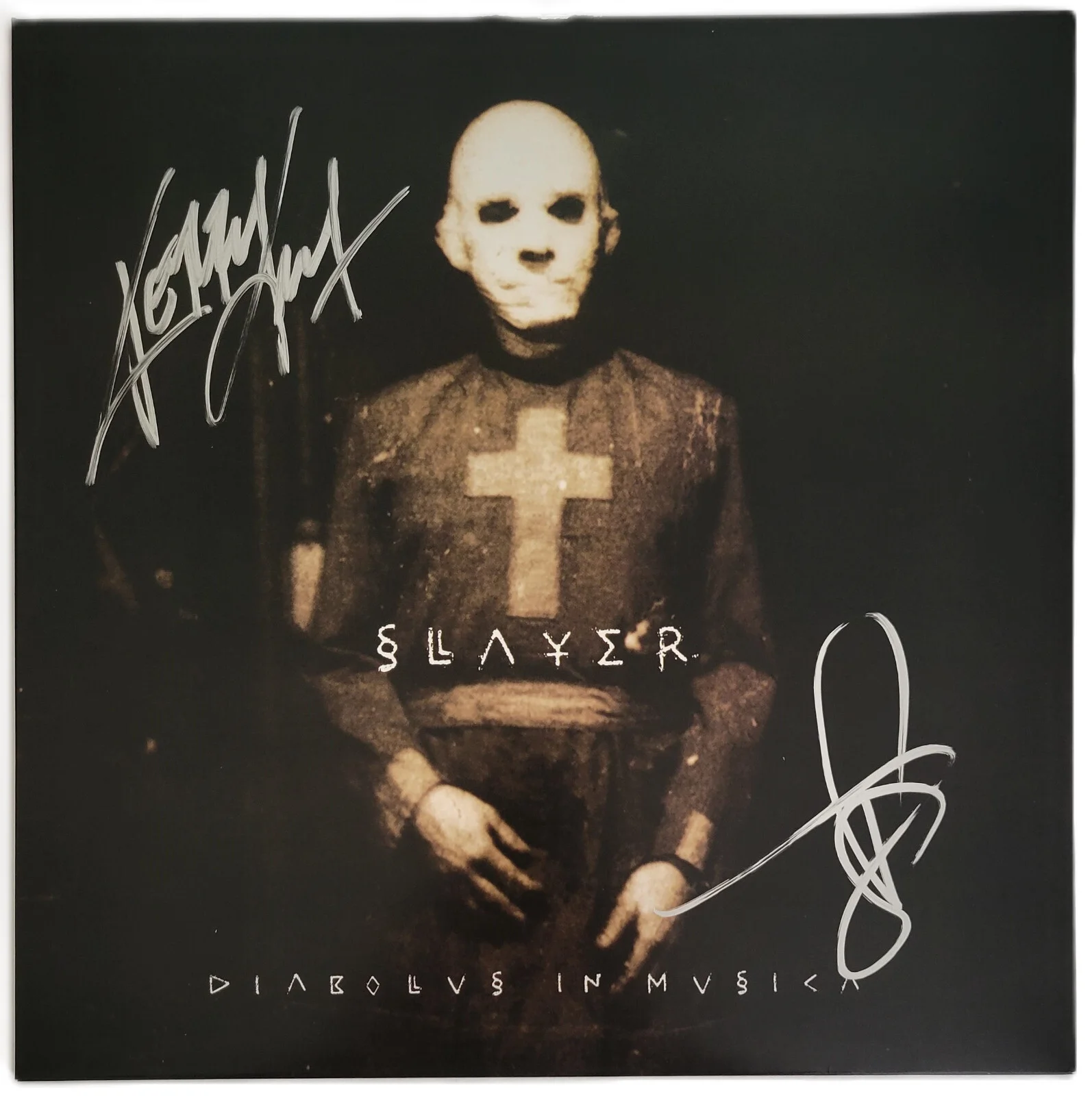 Slayer Signed Diabolus in Musica Album COA Exact Proof Autographed Vinyl Record, image 3
