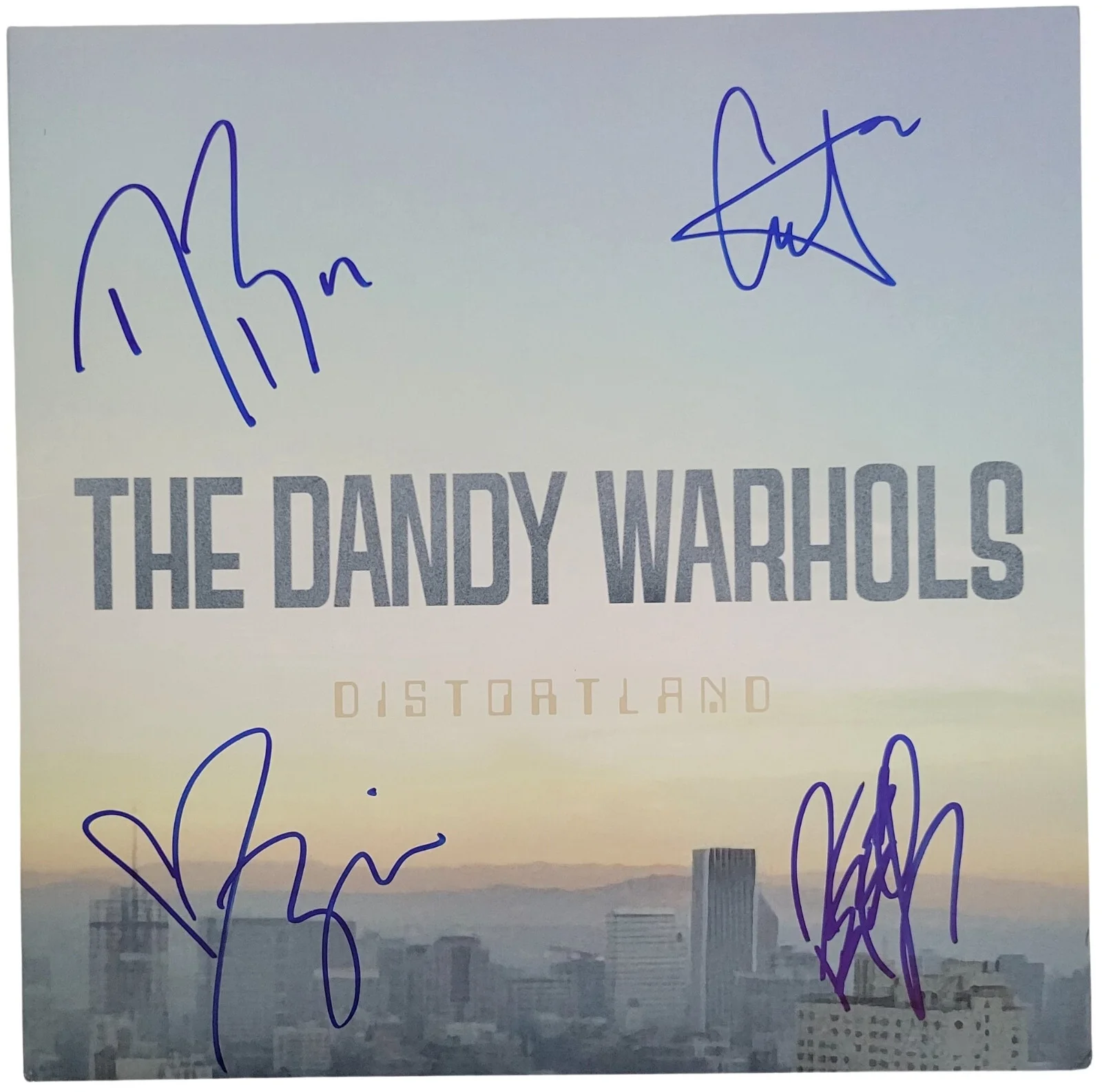 The Dandy Warhols Signed Distortland Album COA Proof Autographed Vinyl Record, изображение 3
