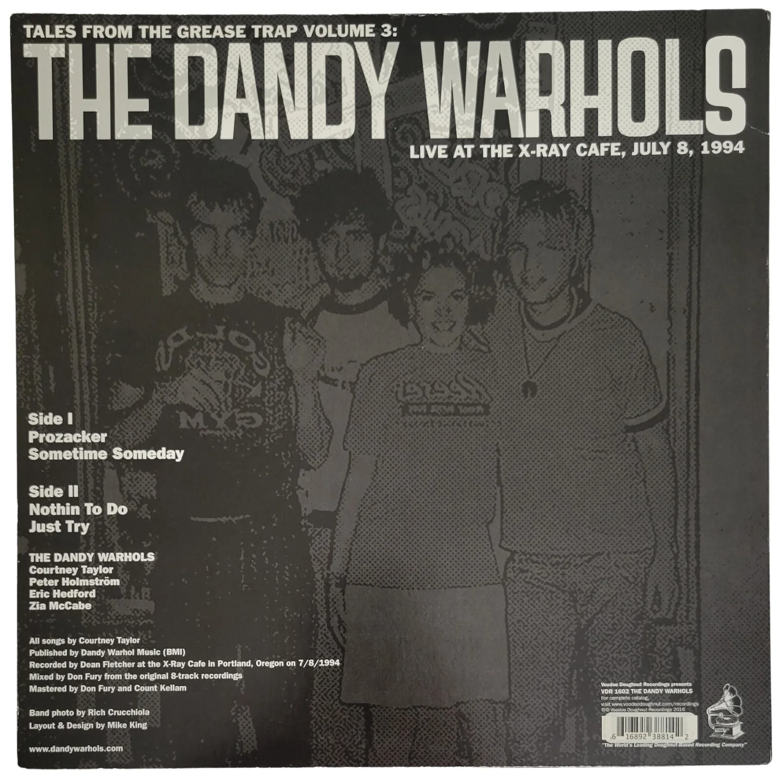 The Dandy Warhols Signed Live At The X-Ray Cafe Album Proof Autographed Vinyl, image 4