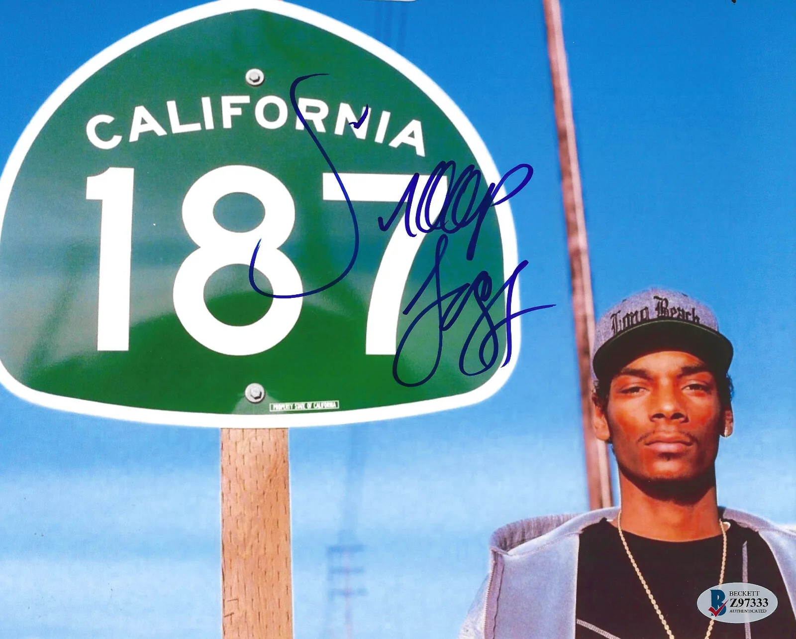 Snoop Doggy Dogg Death Row rapper signed 8x10 photo proof Beckett COA autograph., изображение 2