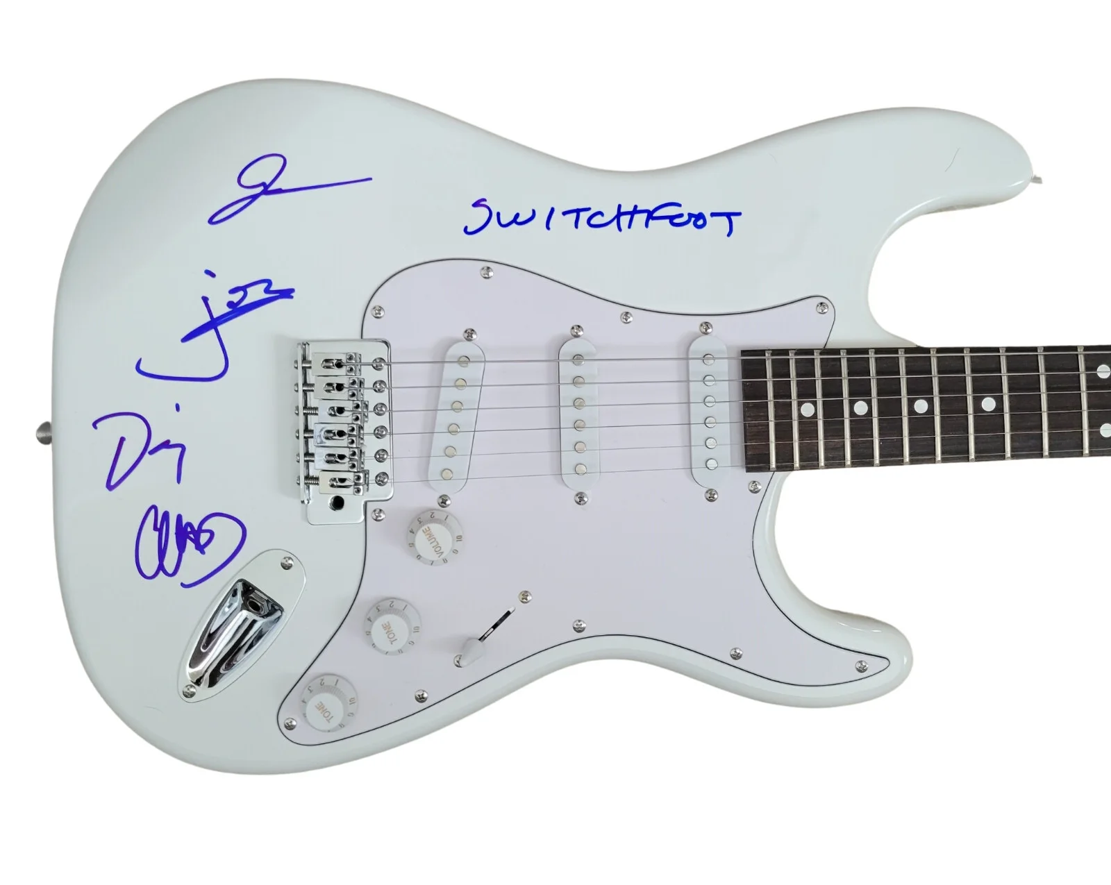 Switchfoot Band Signed Full Size Electric Guitar COA Exact Proof Autographed, image 2