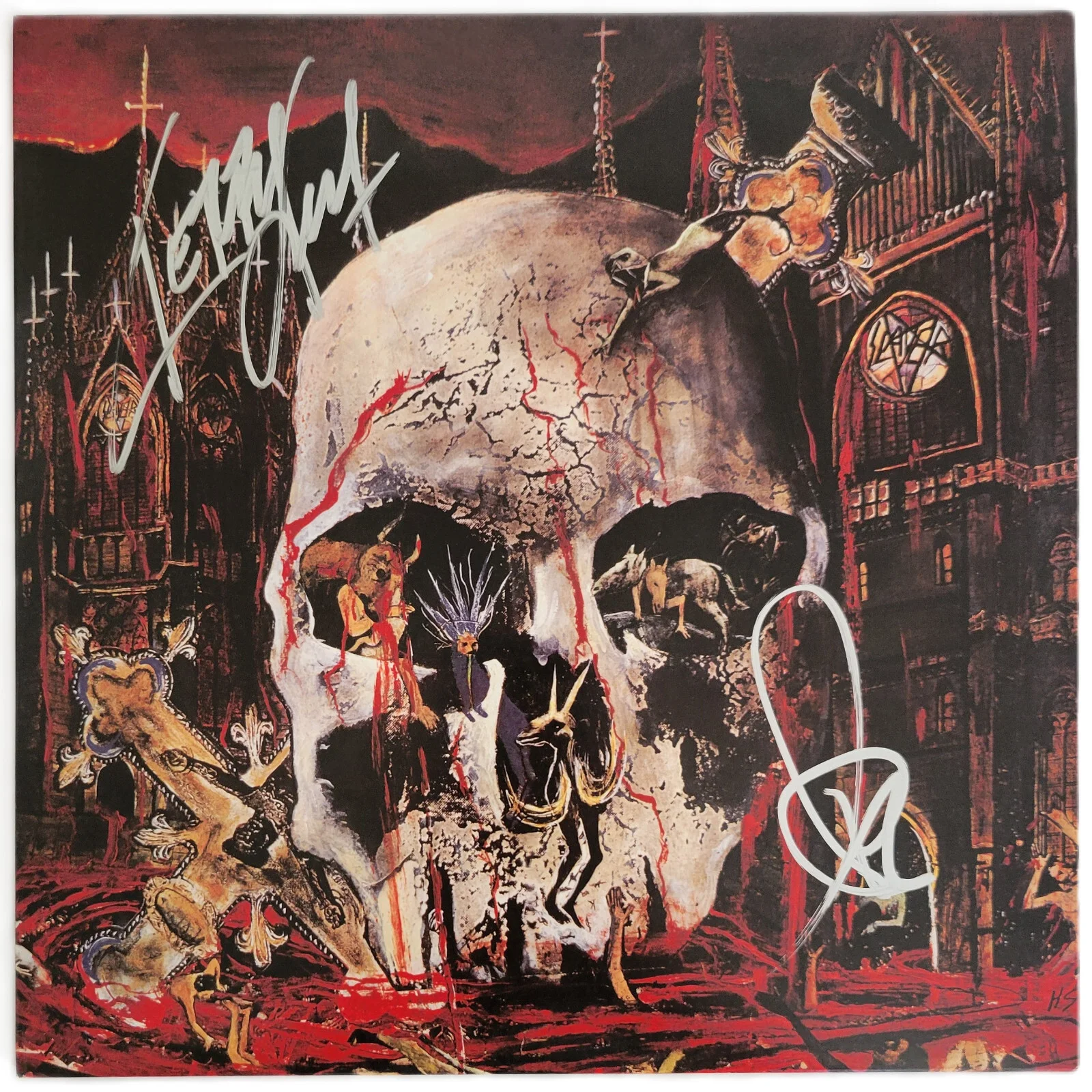 Slayer Signed South of Heaven Album COA Exact Proof Autographed Vinyl Record, изображение 5