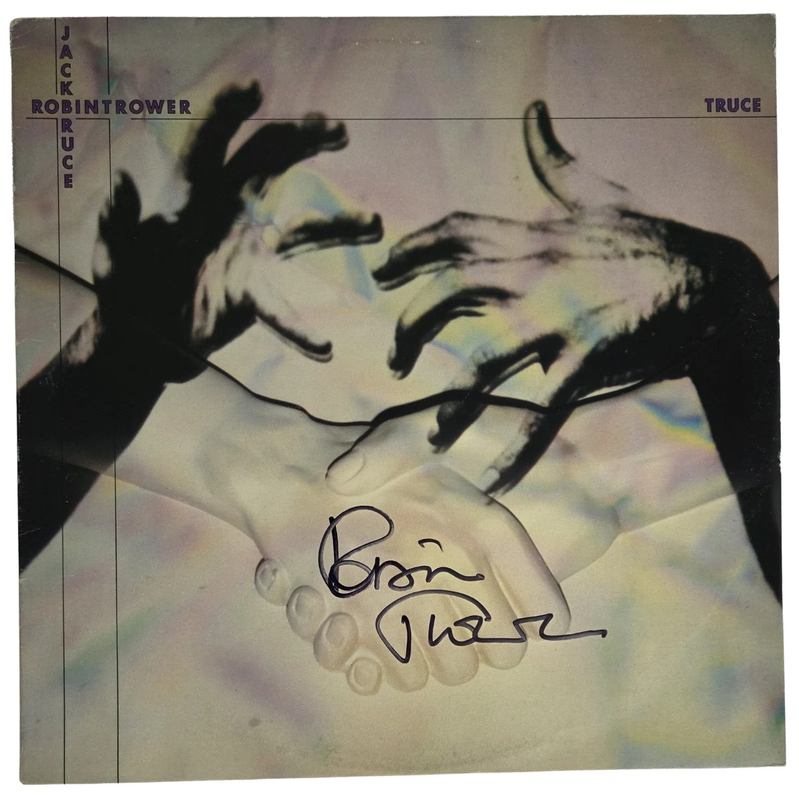 Robin Trower Signed Truce Album COA Exact Proof Autographed Vinyl Record, image 4