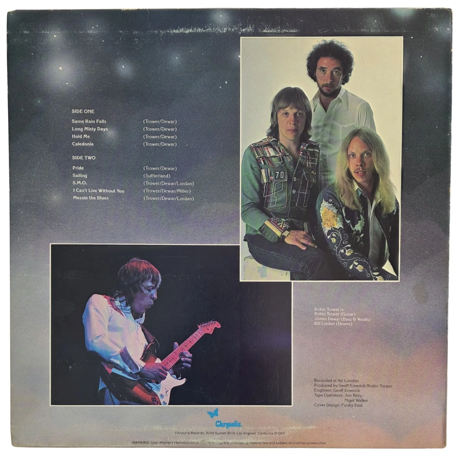 Robin Trower Signed Long Misty Days Album COA Proof Autographed Vinyl Record, изображение 5
