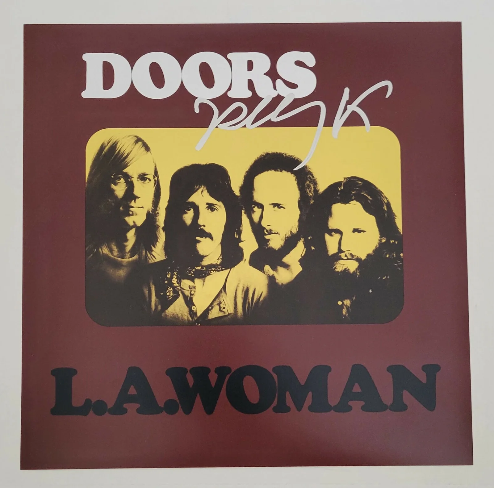 Robby Krieger signed The Doors L.A. Woman 12x12 album photo COA proof autograph, изображение 3