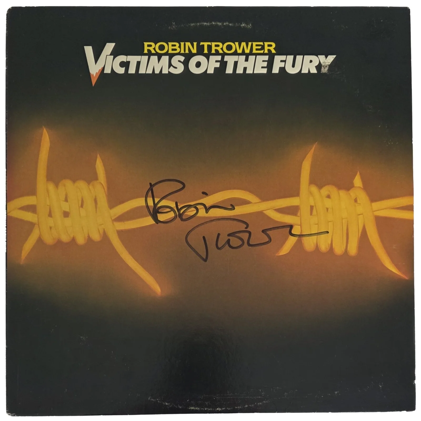 Robin Trower Signed Victims of the Fury Album COA Proof,Autographed Vinyl Record, изображение 4