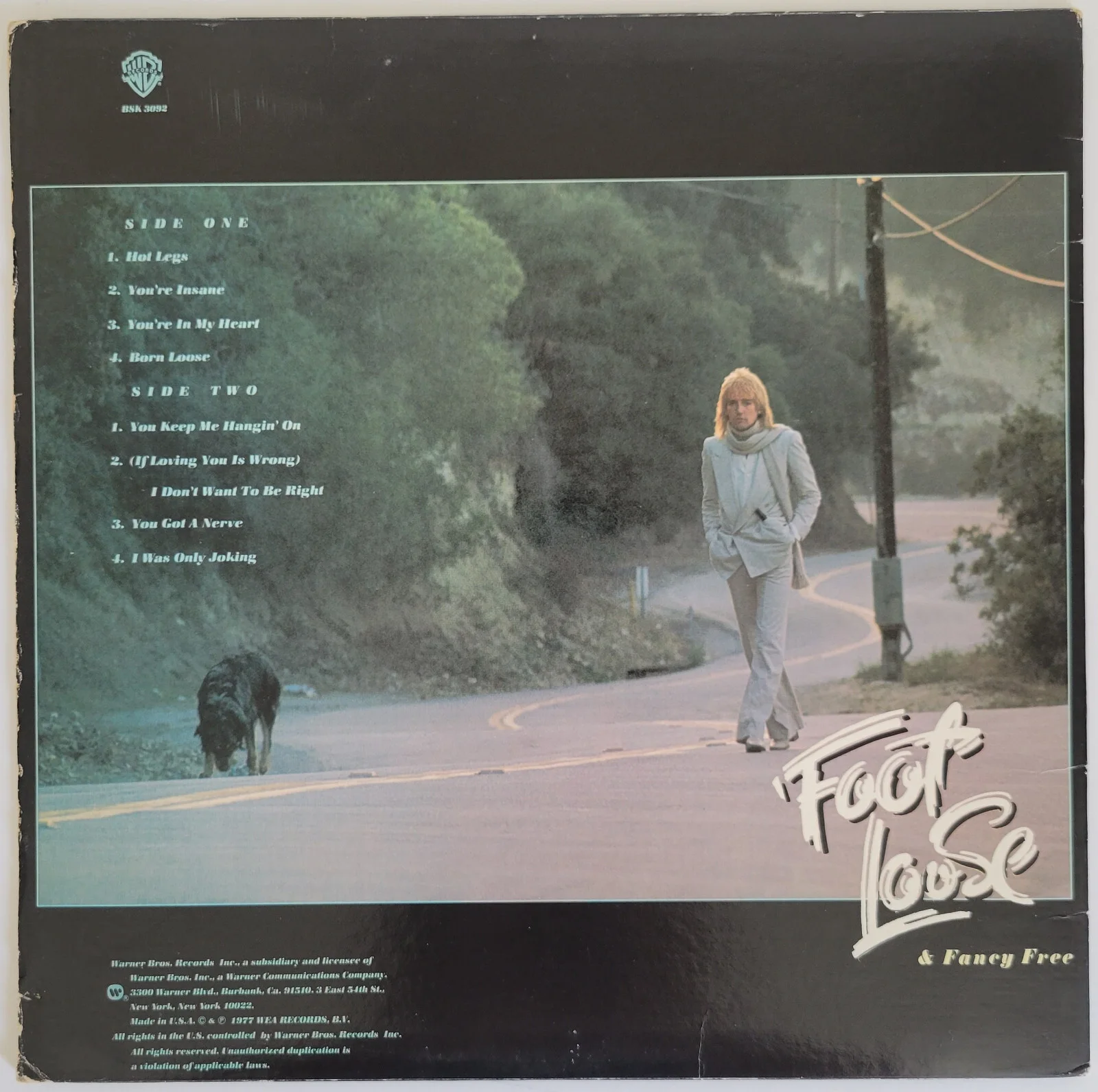 Rod Stewart signed Foot Loose & Fancy Free album vinyl record COA proof auto, изображение 4