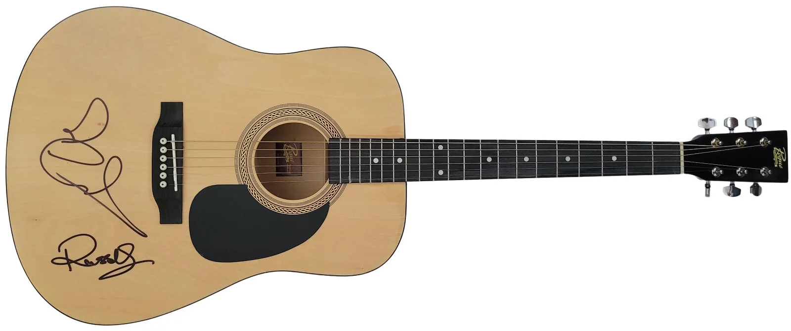 Russell Hitchcock Graham Russell Air Supply signed acoustic guitar COA proof, изображение 3
