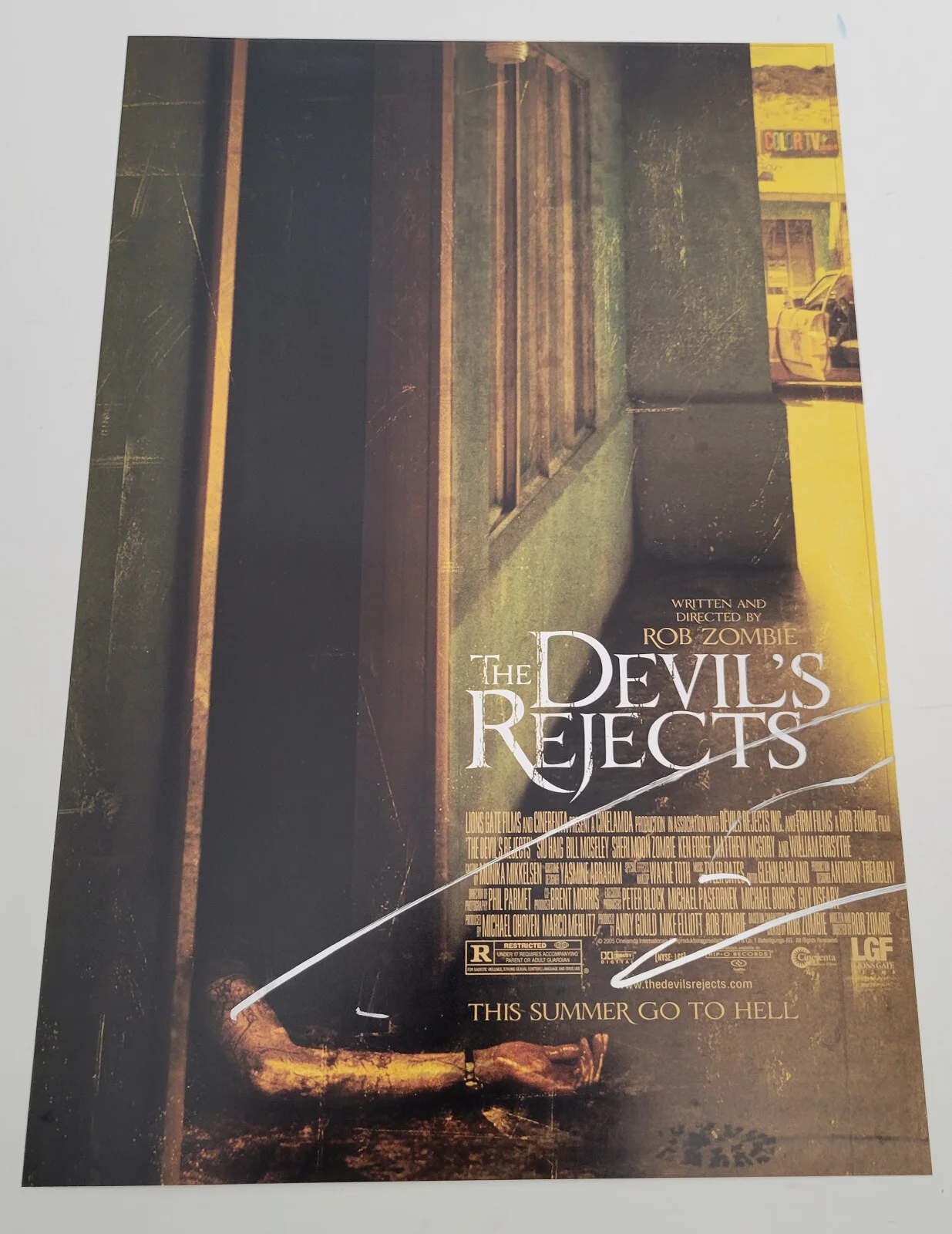 Rob Zombie — Rob Zombie signed The Devils Rejects 12x18 movie poster photo COA exact Proof, image 3