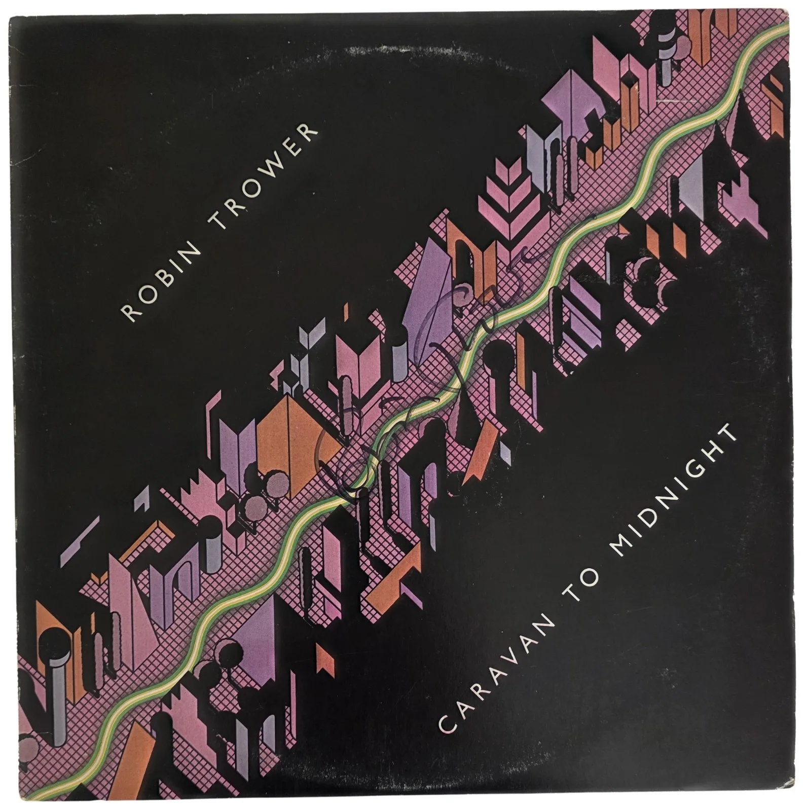 Robin Trower Signed Caravan to Midnight Album COA Proof Autographed Vinyl Record, изображение 4